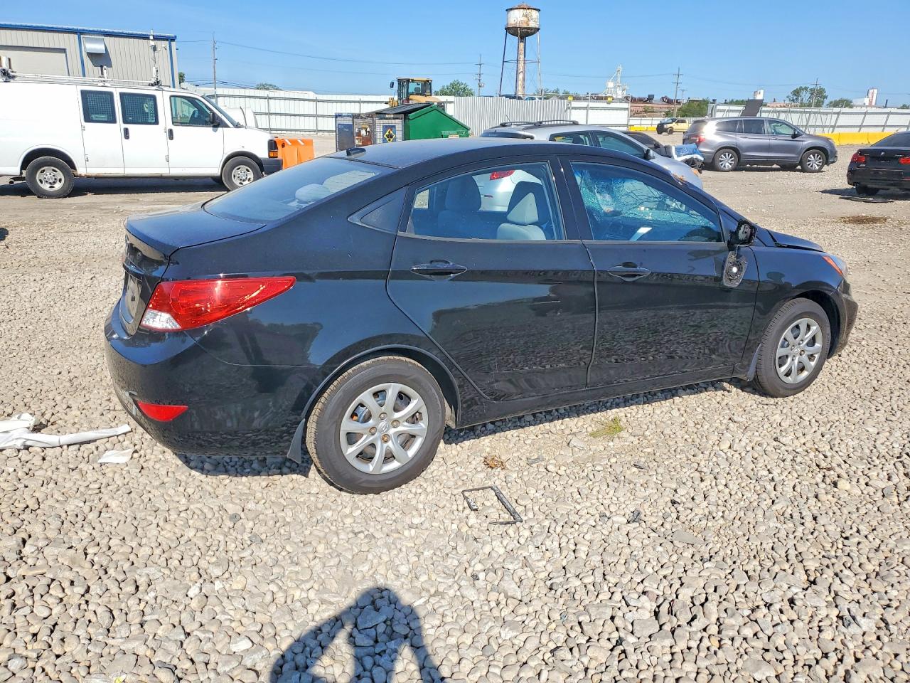 2013 Hyundai Accent Gls Black vin: KMHCT4AE3DU397459