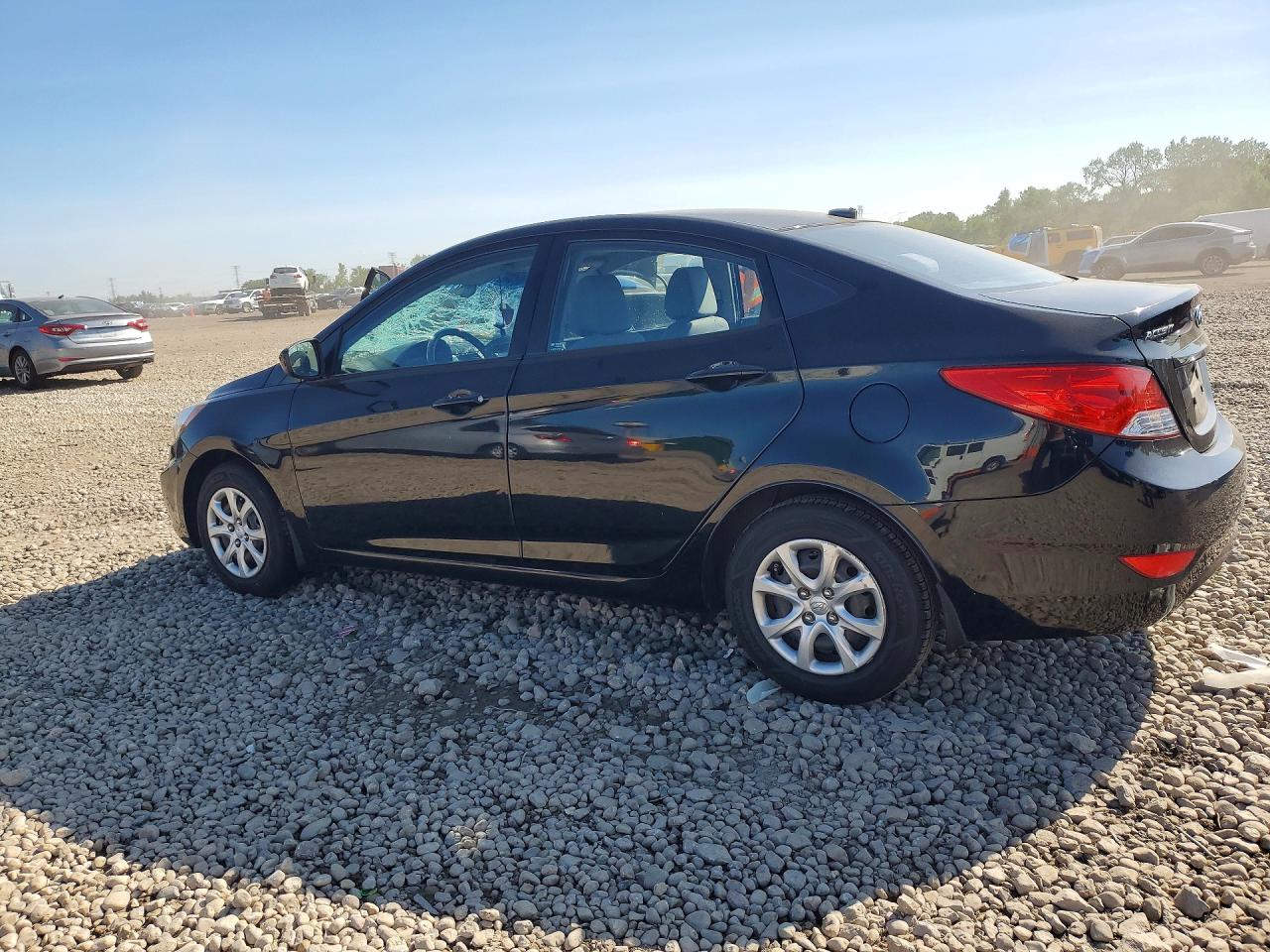2013 Hyundai Accent Gls Black vin: KMHCT4AE3DU397459