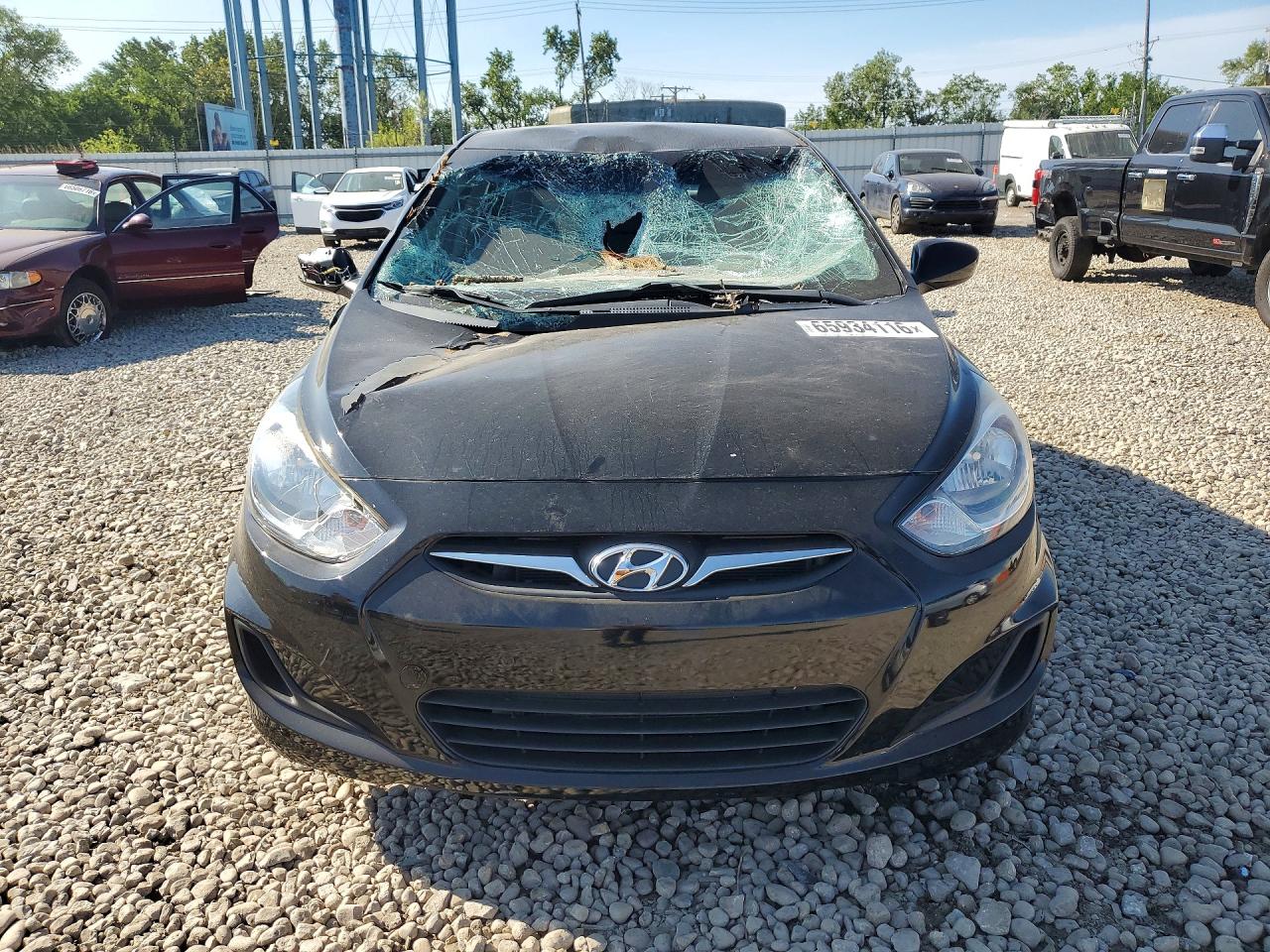 2013 Hyundai Accent Gls Black vin: KMHCT4AE3DU397459