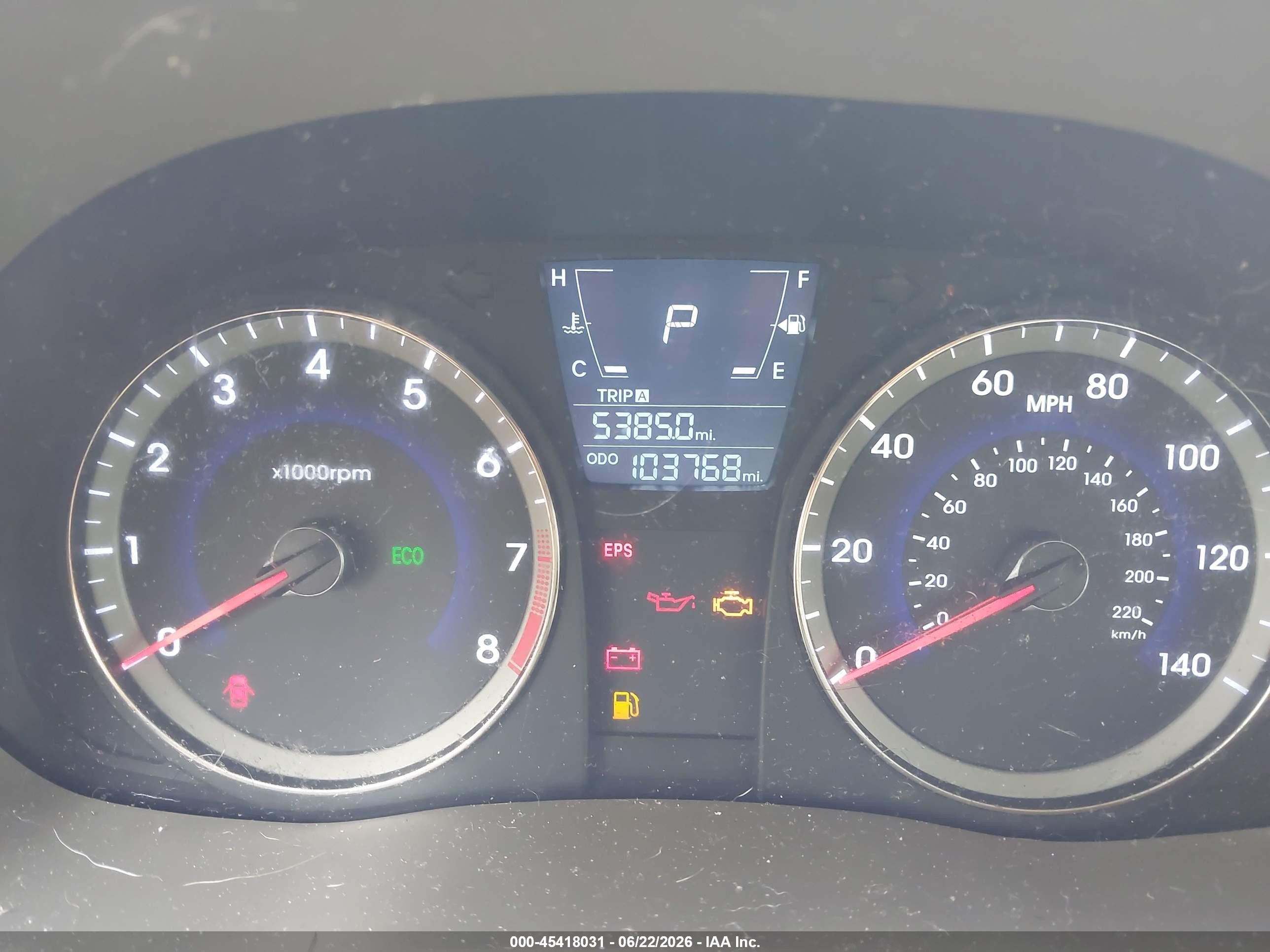 2013 Hyundai Accent Gls Light Blue vin: KMHCT4AE3DU430377