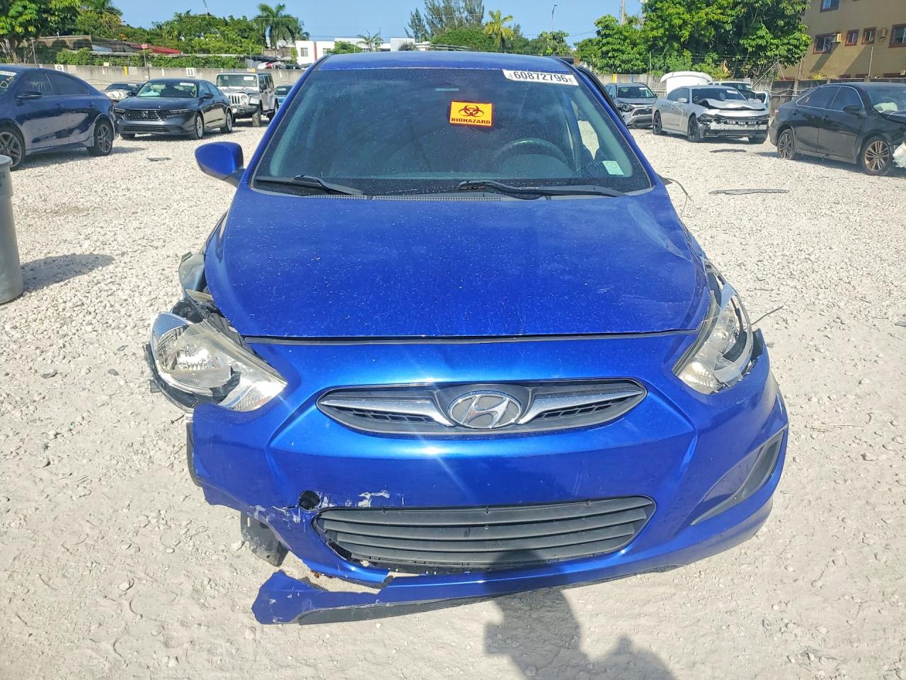 2013 Hyundai Accent Gls Blue vin: KMHCT4AE3DU529183