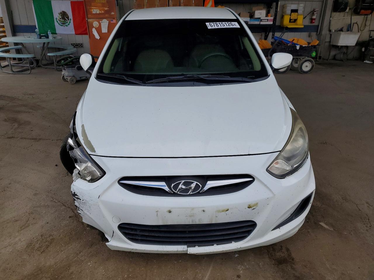 2013 Hyundai Accent Gls White vin: KMHCT4AE3DU537803