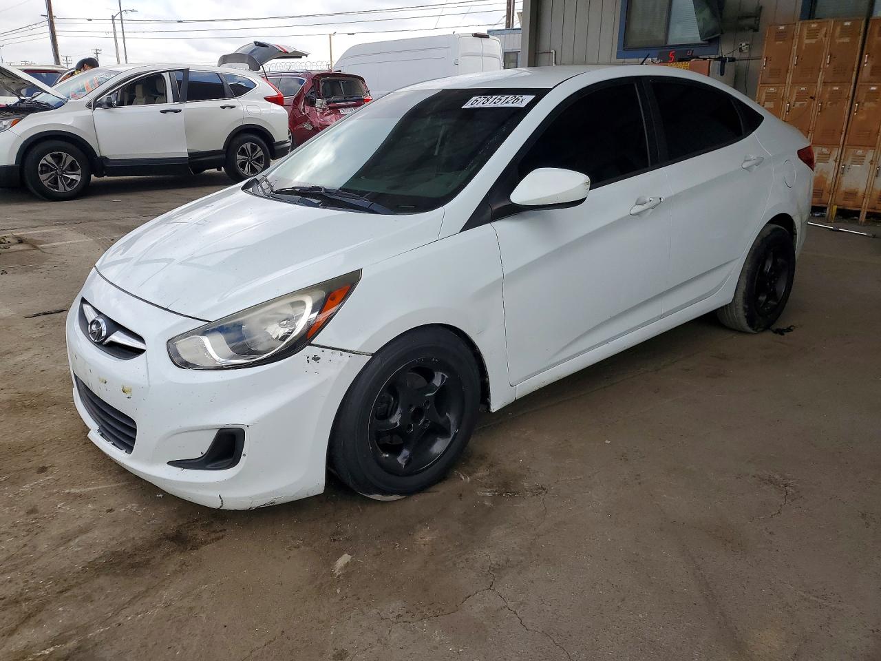 2013 Hyundai Accent Gls White vin: KMHCT4AE3DU537803