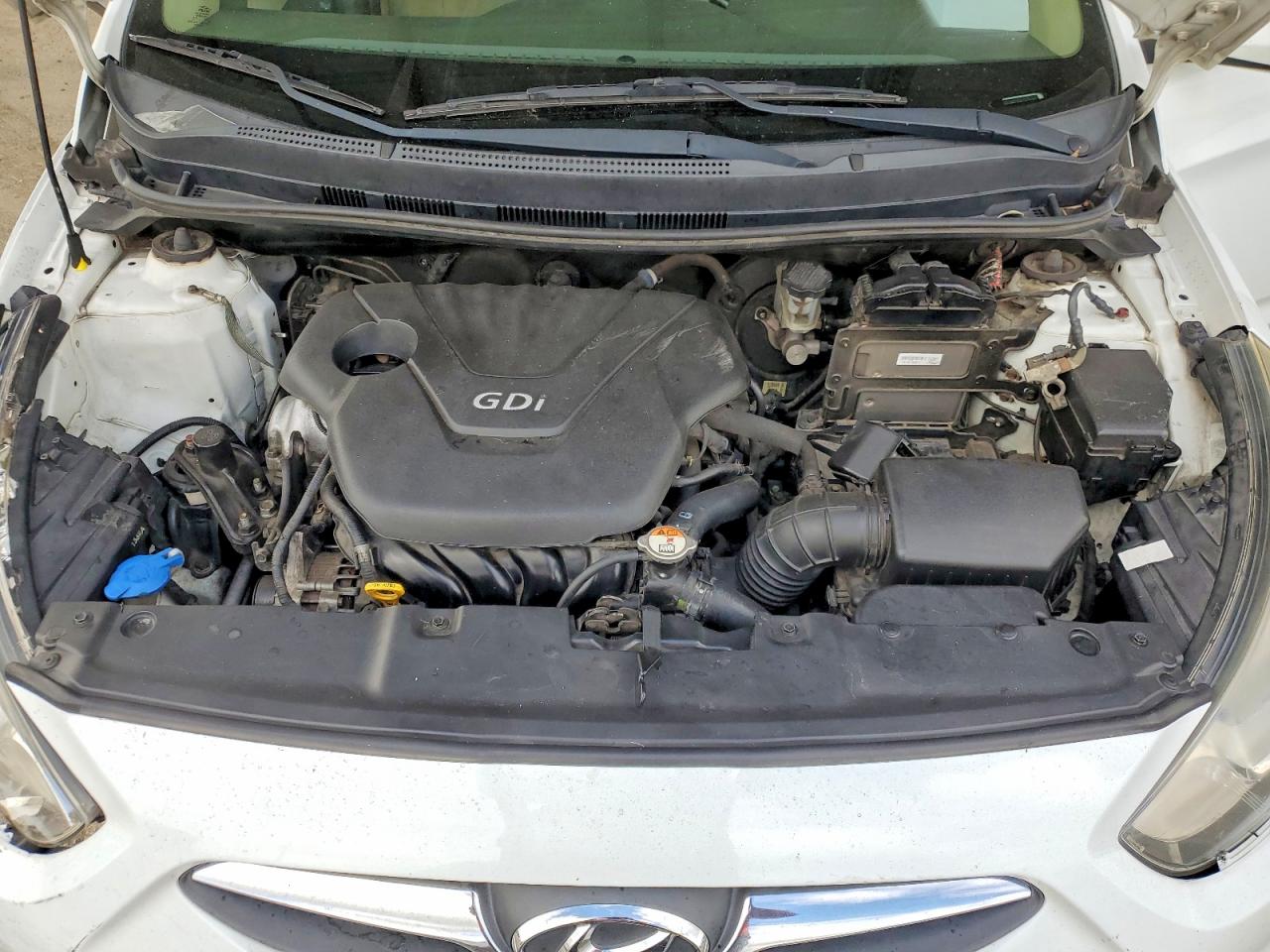2013 Hyundai Accent Gls White vin: KMHCT4AE3DU537803