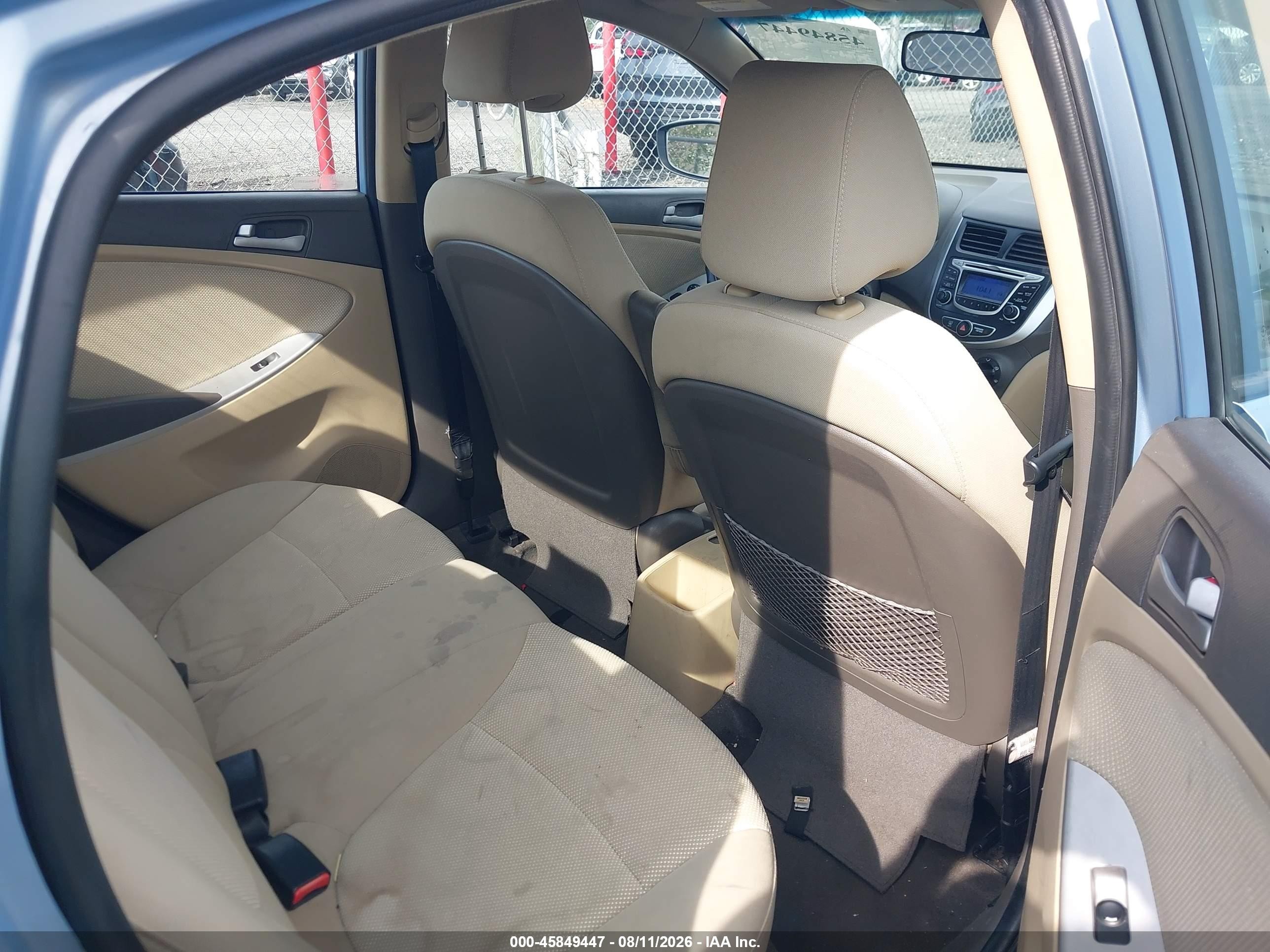 2013 Hyundai Accent Gls Синий vin: KMHCT4AE3DU562054