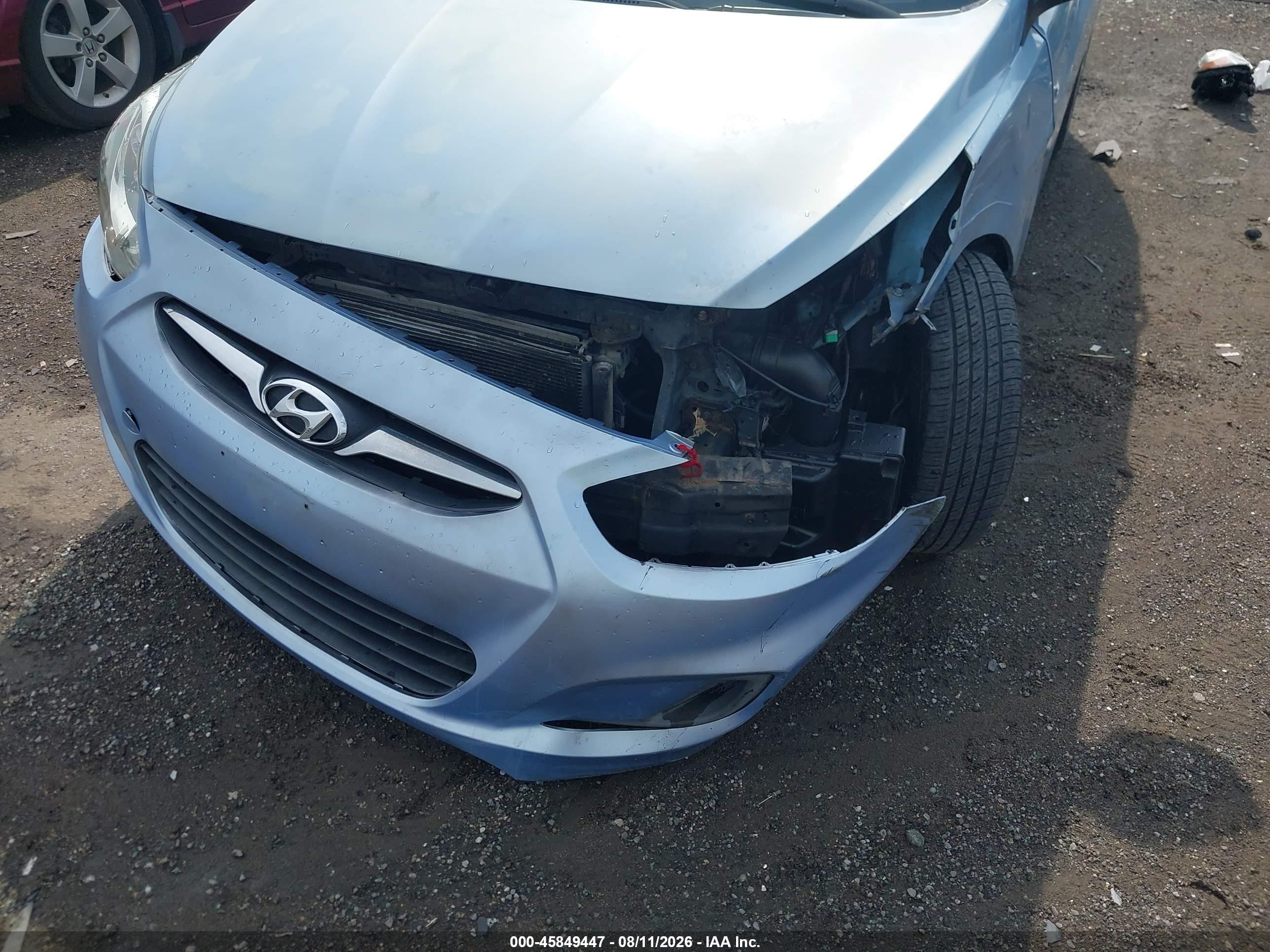 2013 Hyundai Accent Gls Синий vin: KMHCT4AE3DU562054
