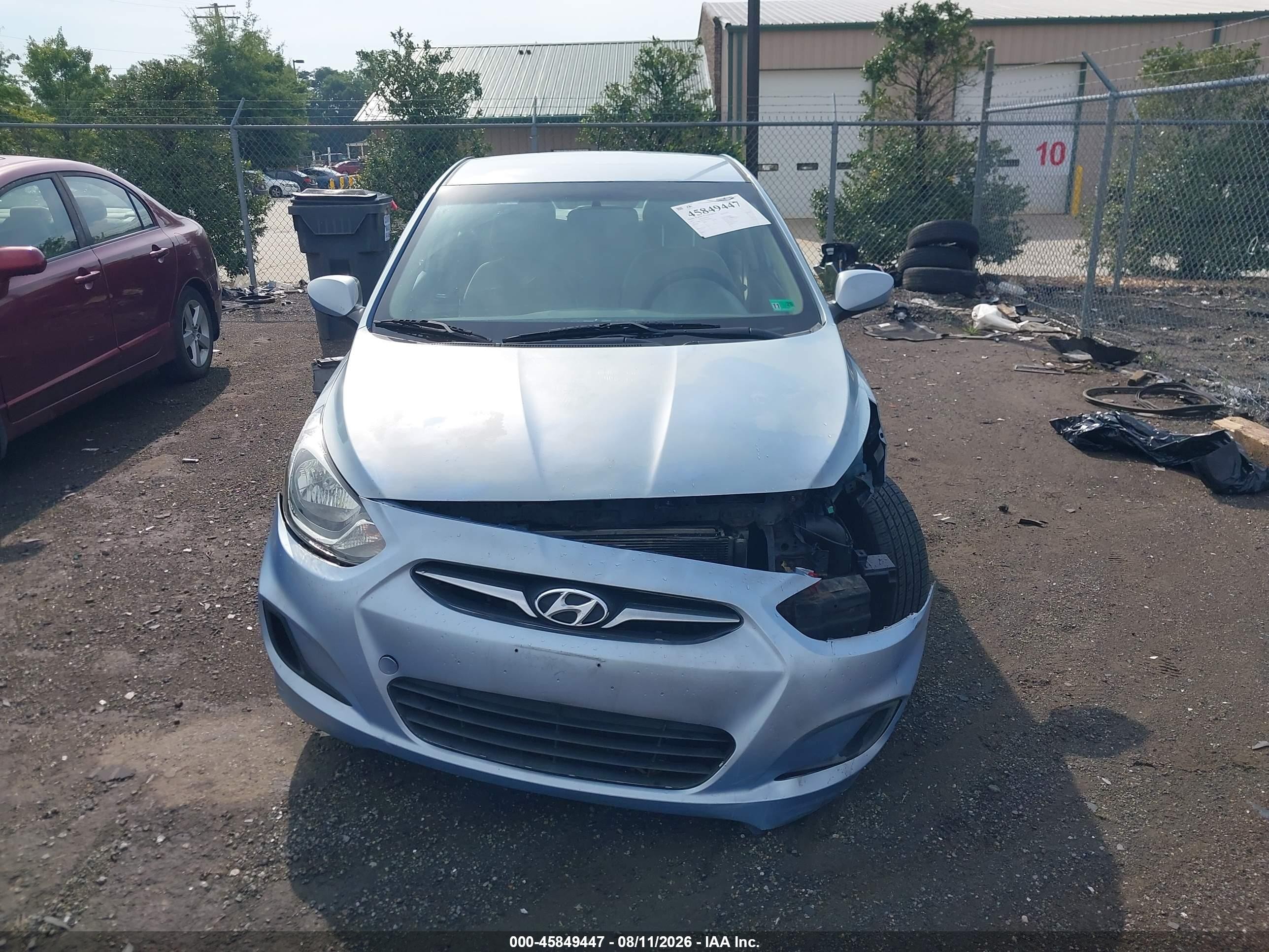 2013 Hyundai Accent Gls Синий vin: KMHCT4AE3DU562054