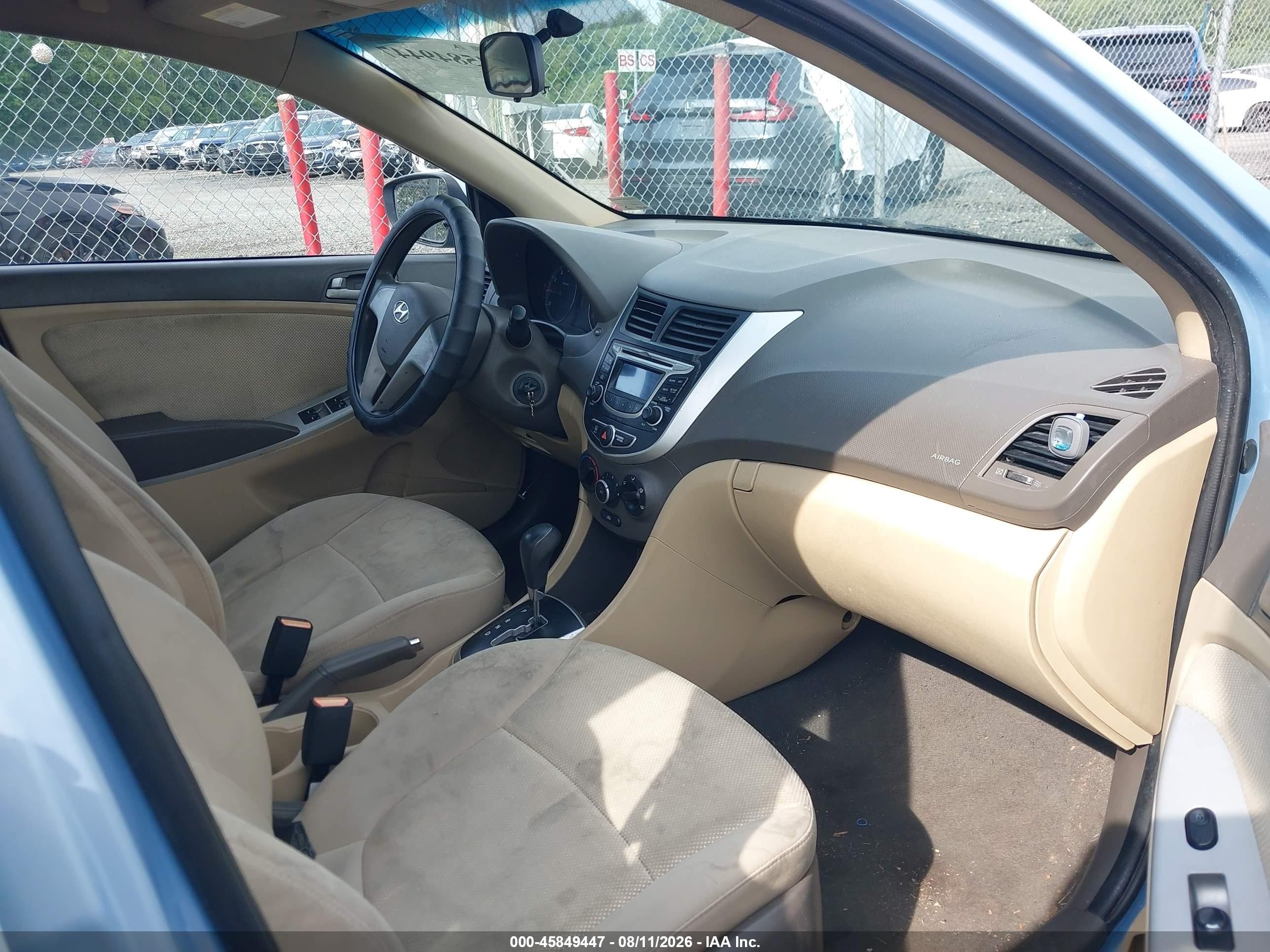 2013 Hyundai Accent Gls Синий vin: KMHCT4AE3DU562054