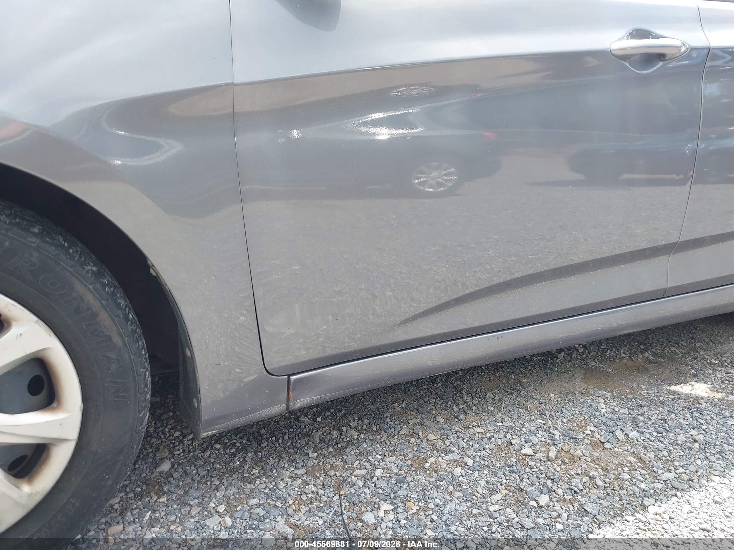 2014 Hyundai Accent Gls Gray vin: KMHCT4AE3EU639880