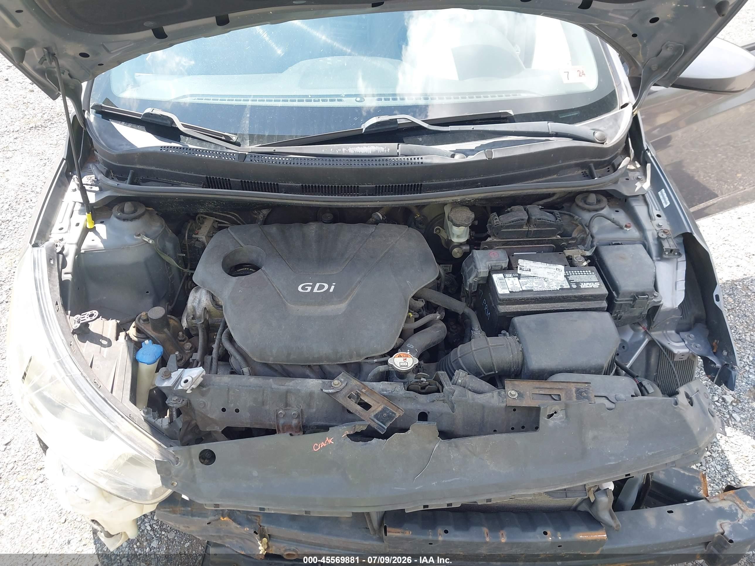 2014 Hyundai Accent Gls Gray vin: KMHCT4AE3EU639880
