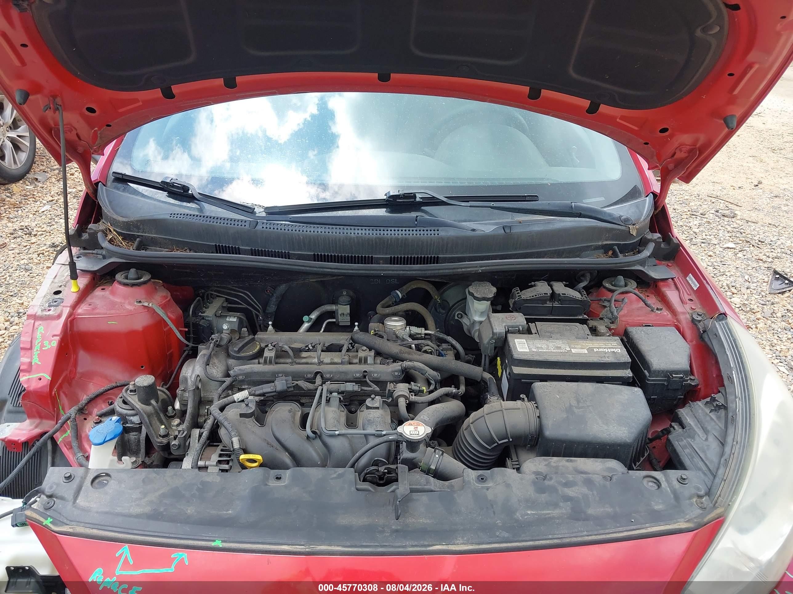 2014 Hyundai Accent Gls Red vin: KMHCT4AE3EU655559