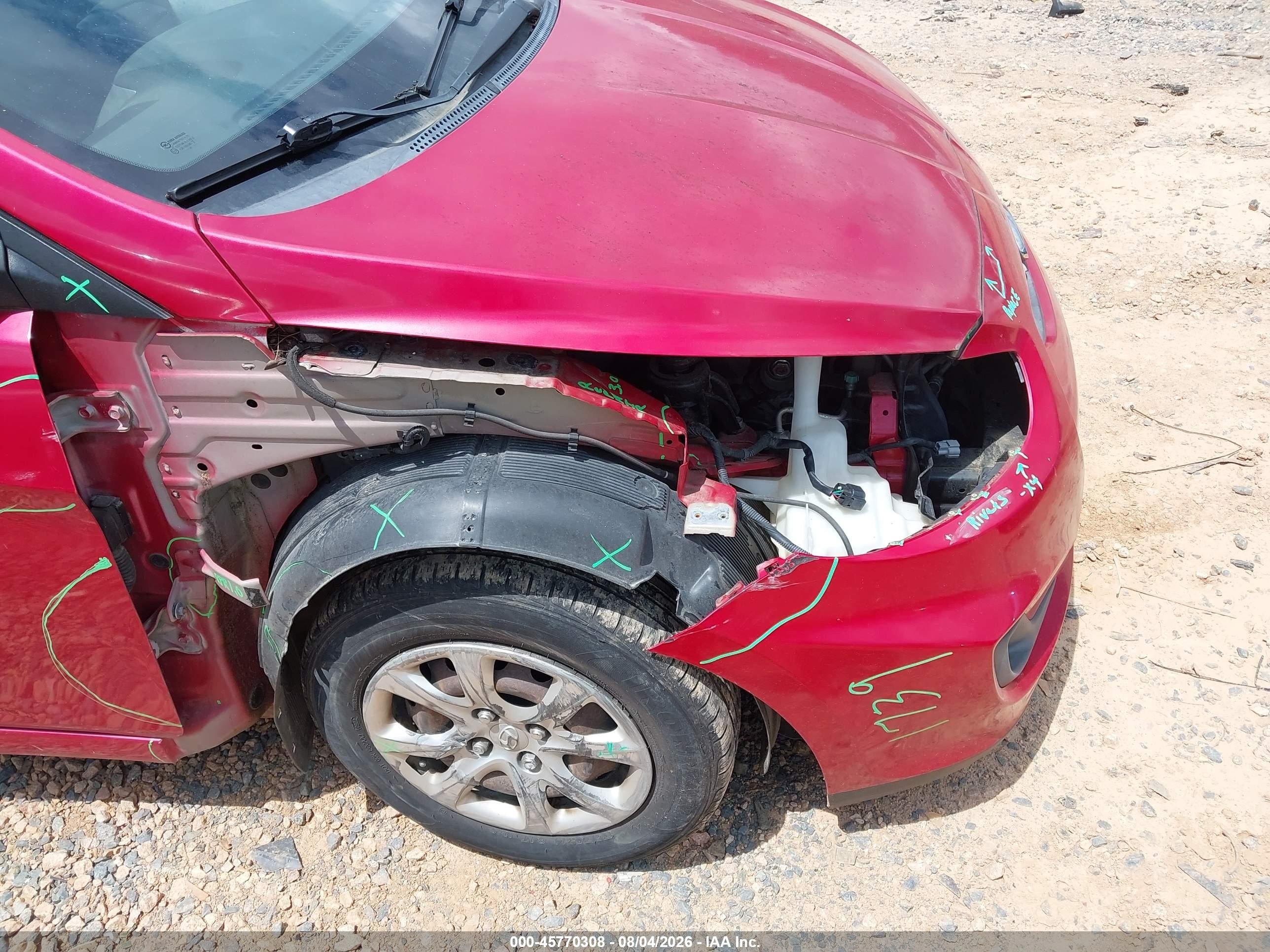 2014 Hyundai Accent Gls Red vin: KMHCT4AE3EU655559