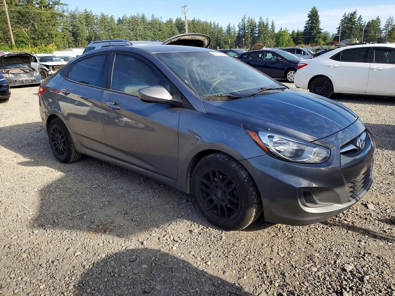 2014 Hyundai Accent Gls Gray vin: KMHCT4AE3EU710513