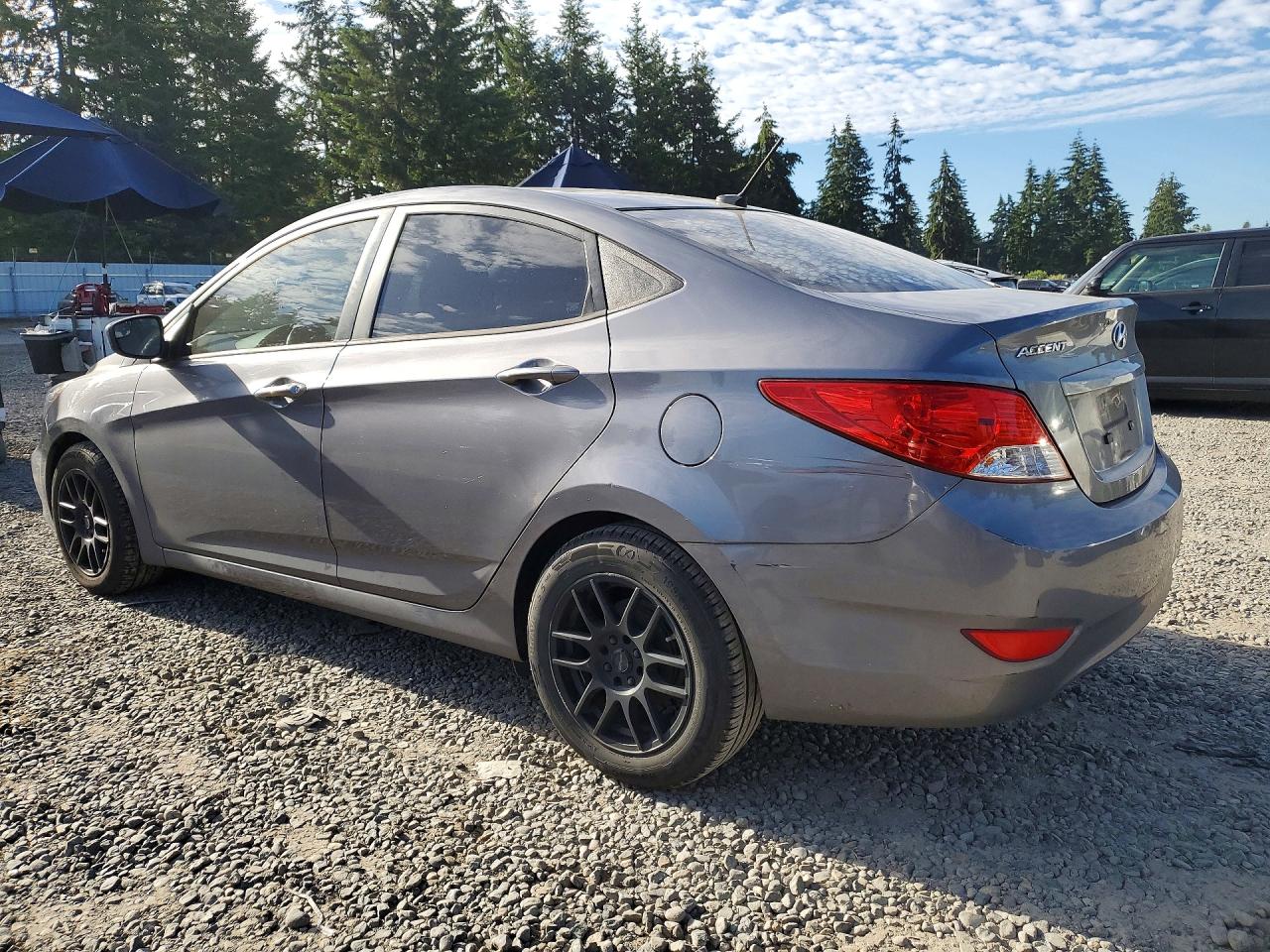 2014 Hyundai Accent Gls Gray vin: KMHCT4AE3EU710513