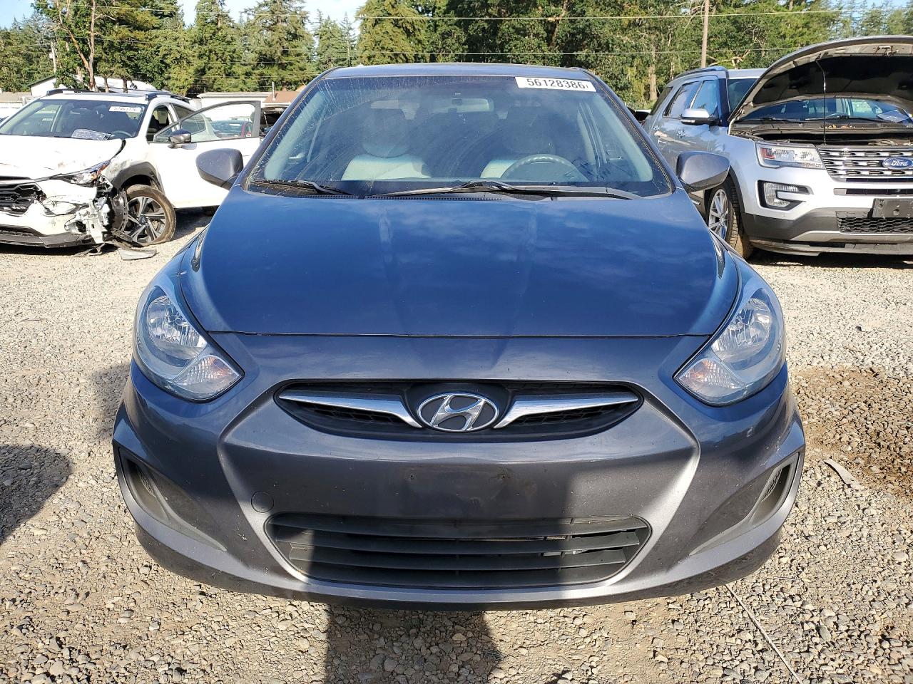 2014 Hyundai Accent Gls Gray vin: KMHCT4AE3EU710513