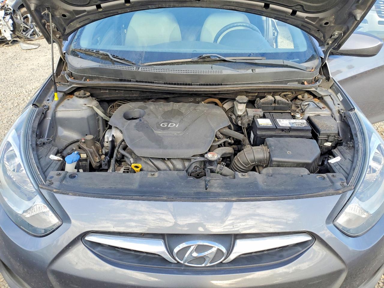 2014 Hyundai Accent Gls Gray vin: KMHCT4AE3EU710513