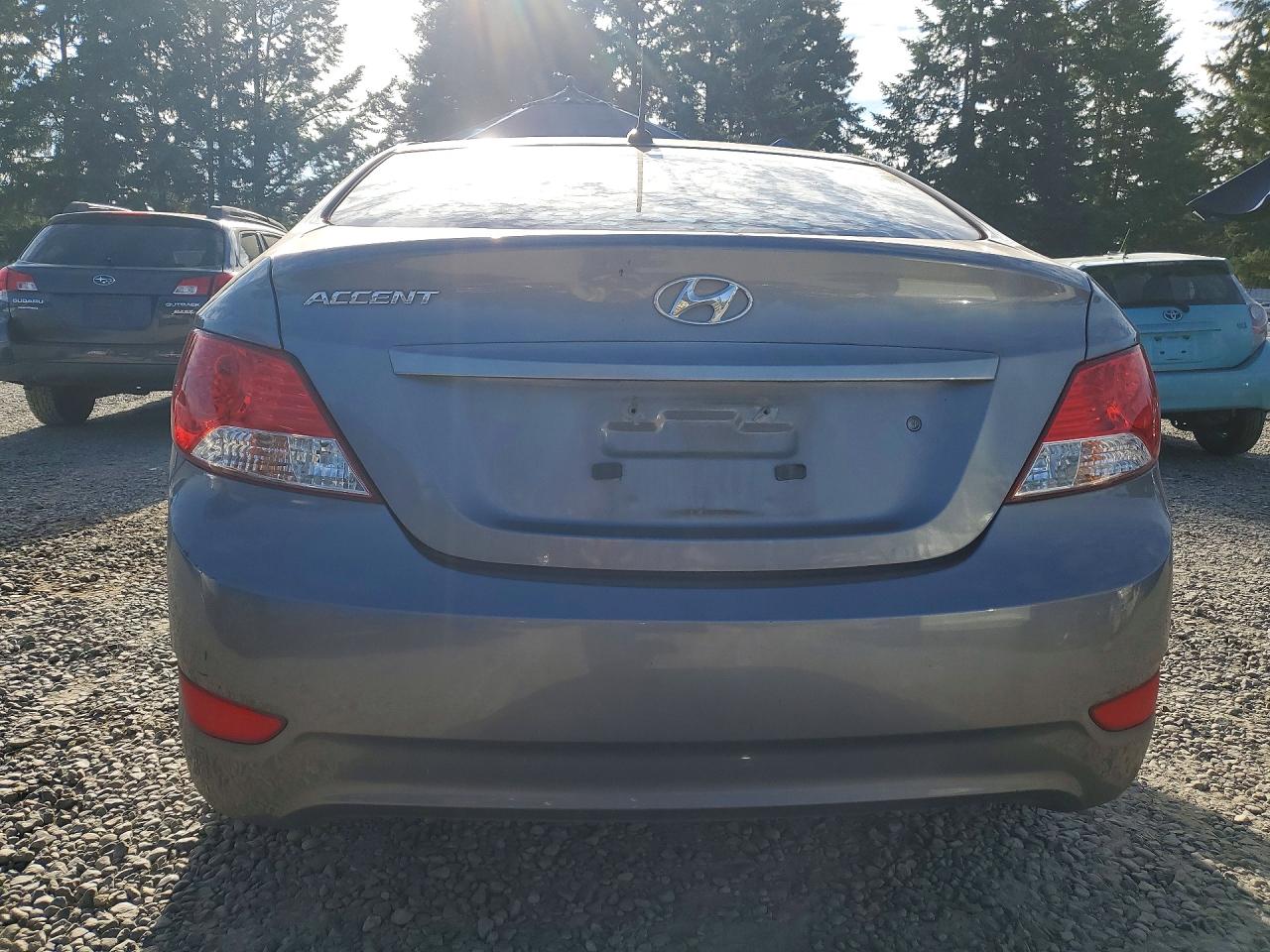 2014 Hyundai Accent Gls Gray vin: KMHCT4AE3EU710513