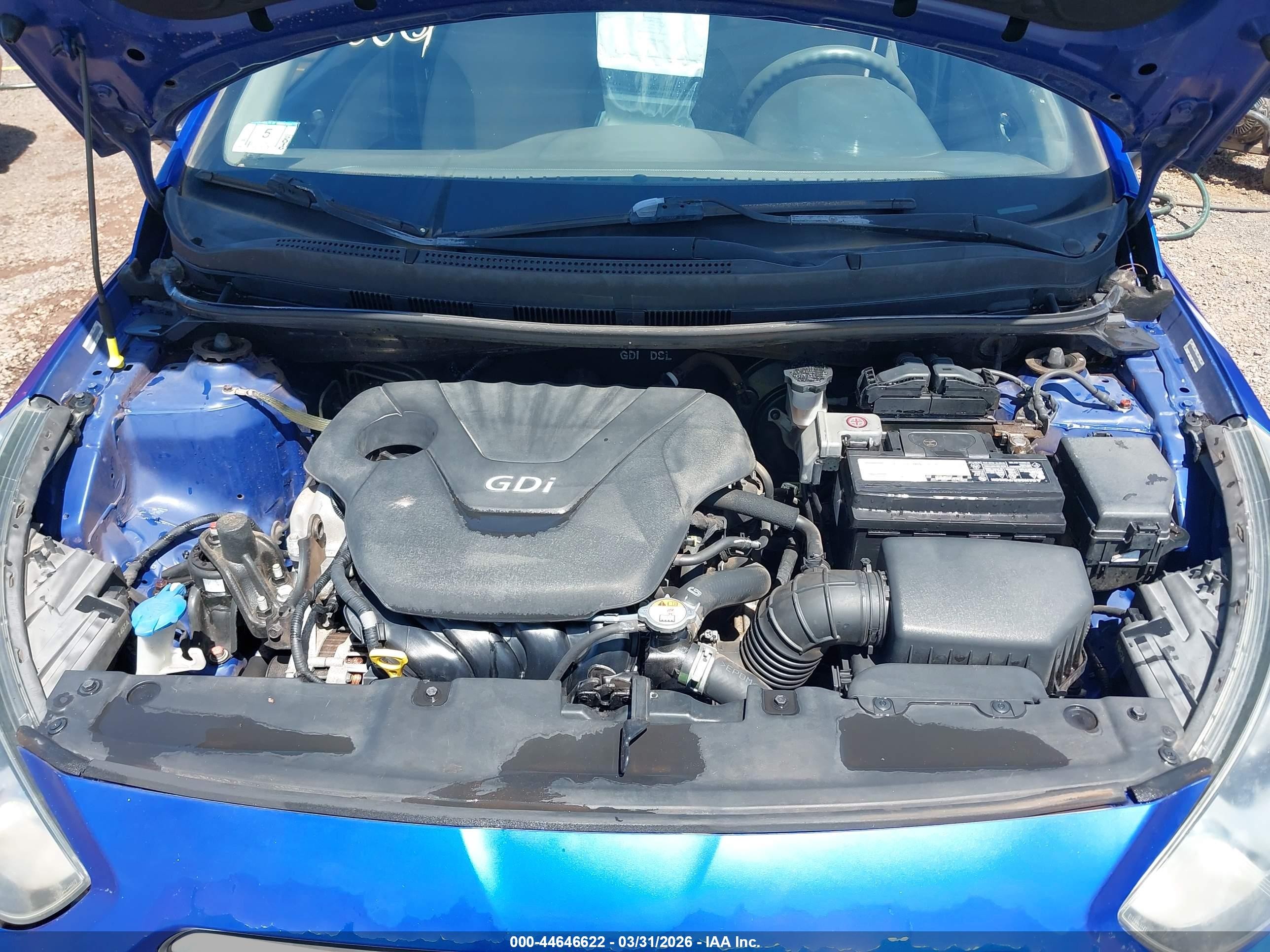 2014 Hyundai Accent Gls Blue vin: KMHCT4AE3EU740336