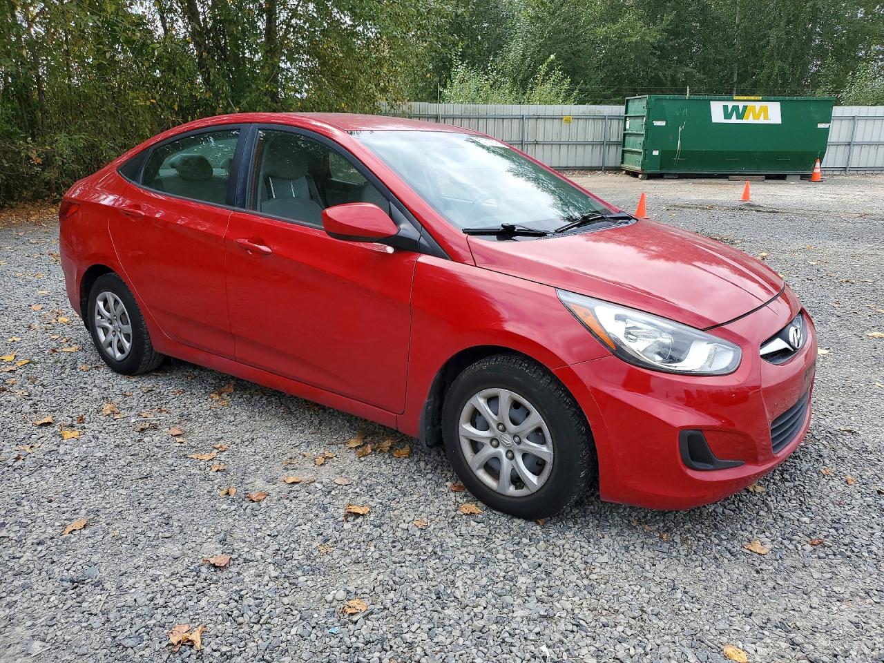 2014 Hyundai Accent Gls Red vin: KMHCT4AE3EU751403