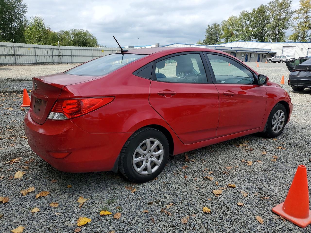 2014 Hyundai Accent Gls Red vin: KMHCT4AE3EU751403