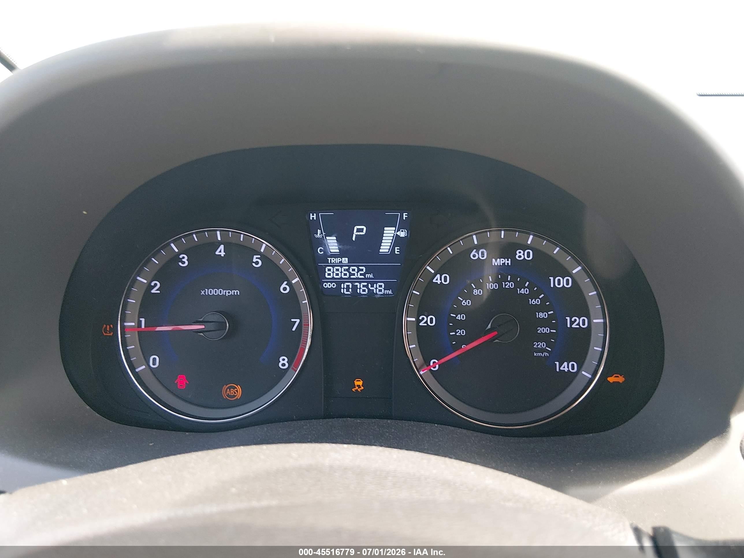 2014 Hyundai Accent Gls White vin: KMHCT4AE3EU757086