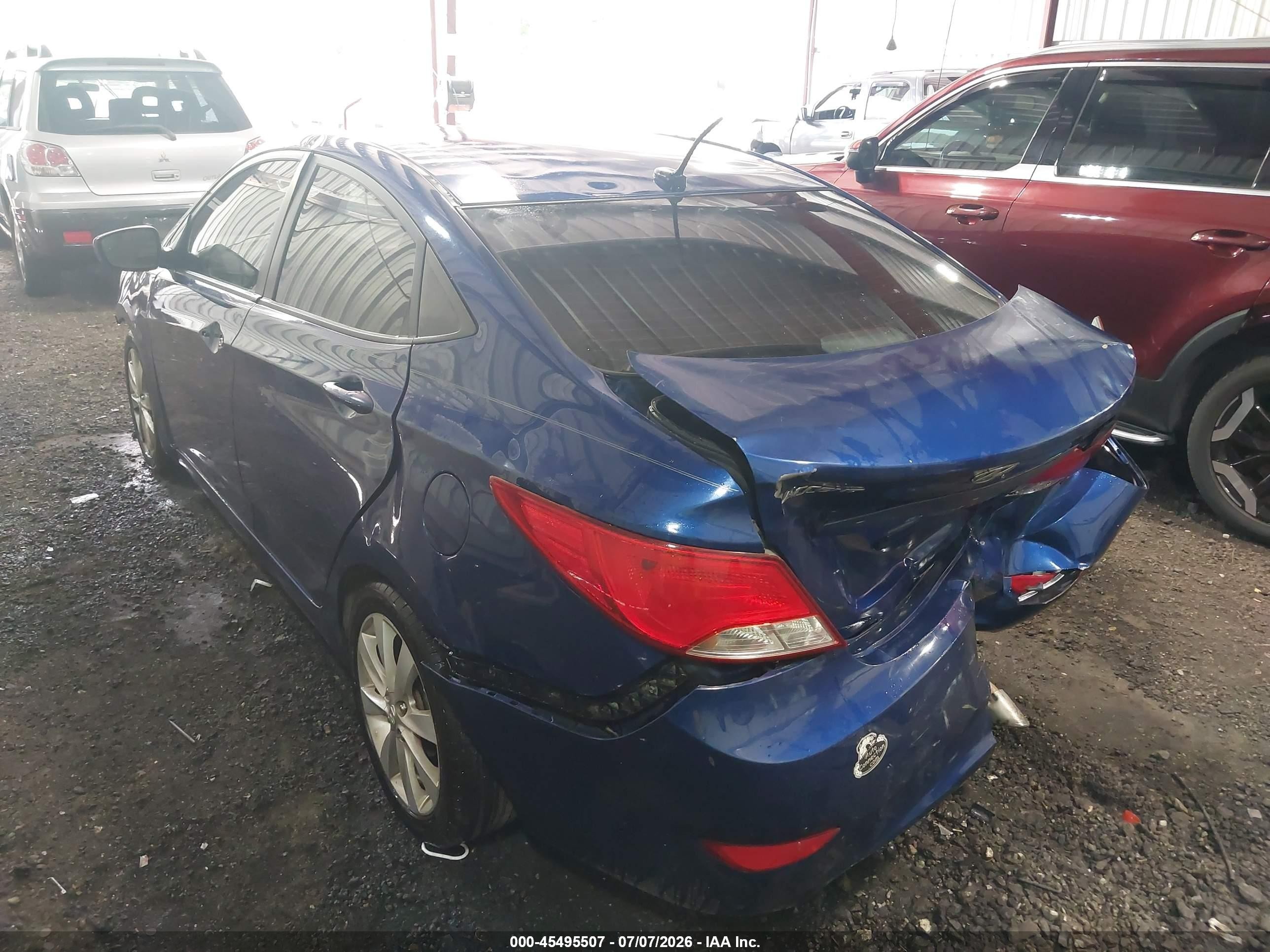 2015 Hyundai Accent Gls Blue vin: KMHCT4AE3FU808846