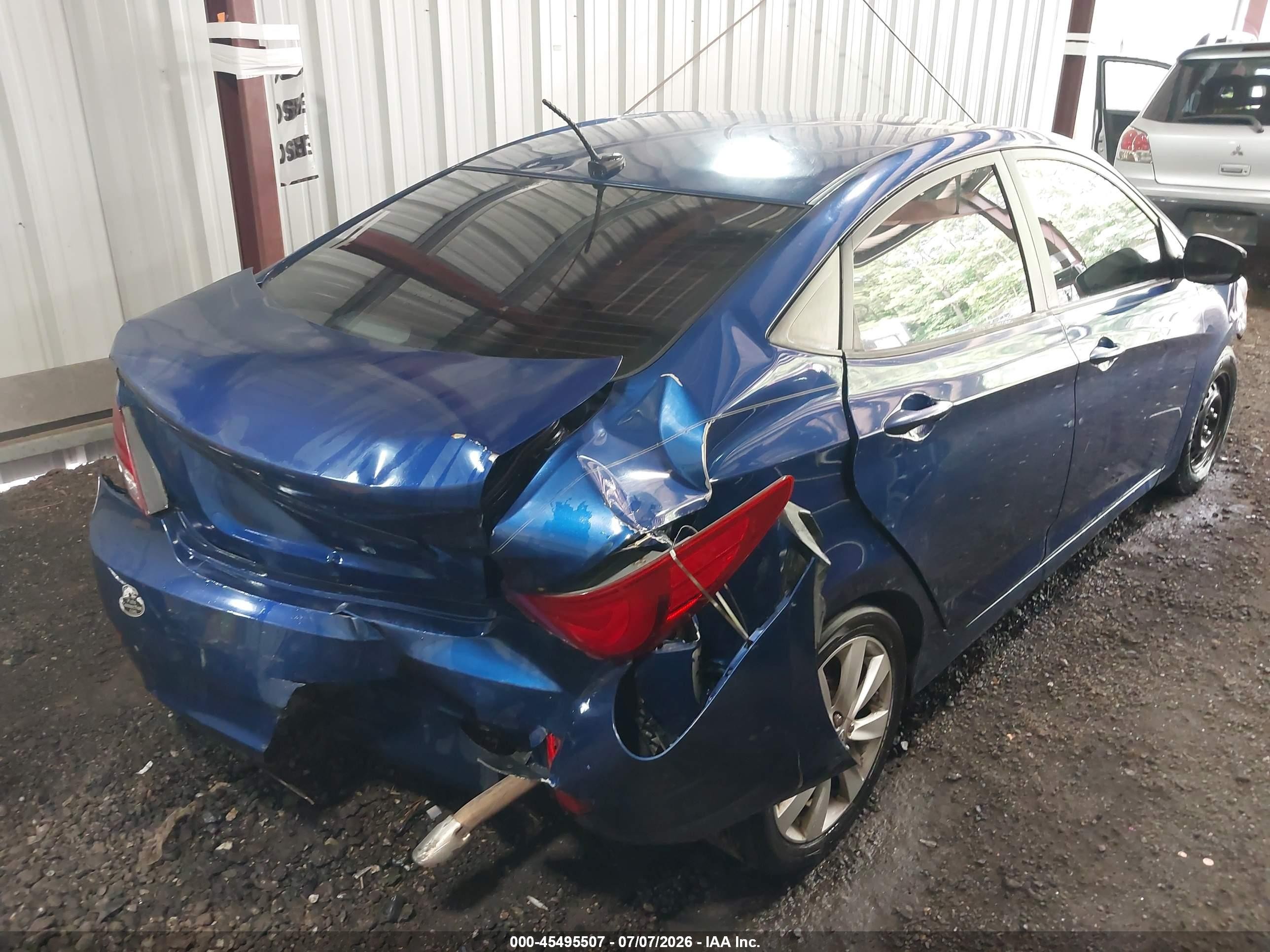 2015 Hyundai Accent Gls Blue vin: KMHCT4AE3FU808846