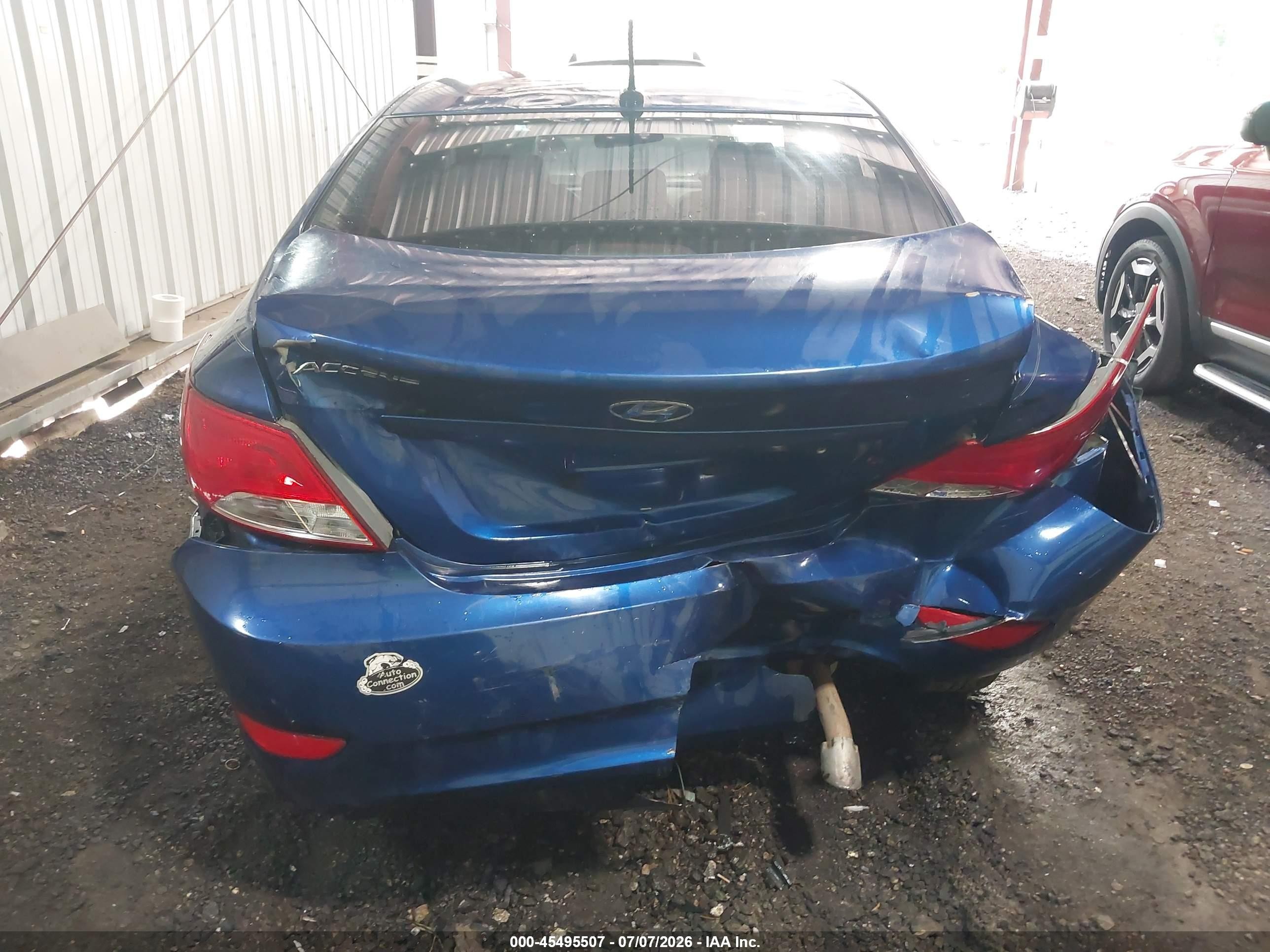 2015 Hyundai Accent Gls Blue vin: KMHCT4AE3FU808846