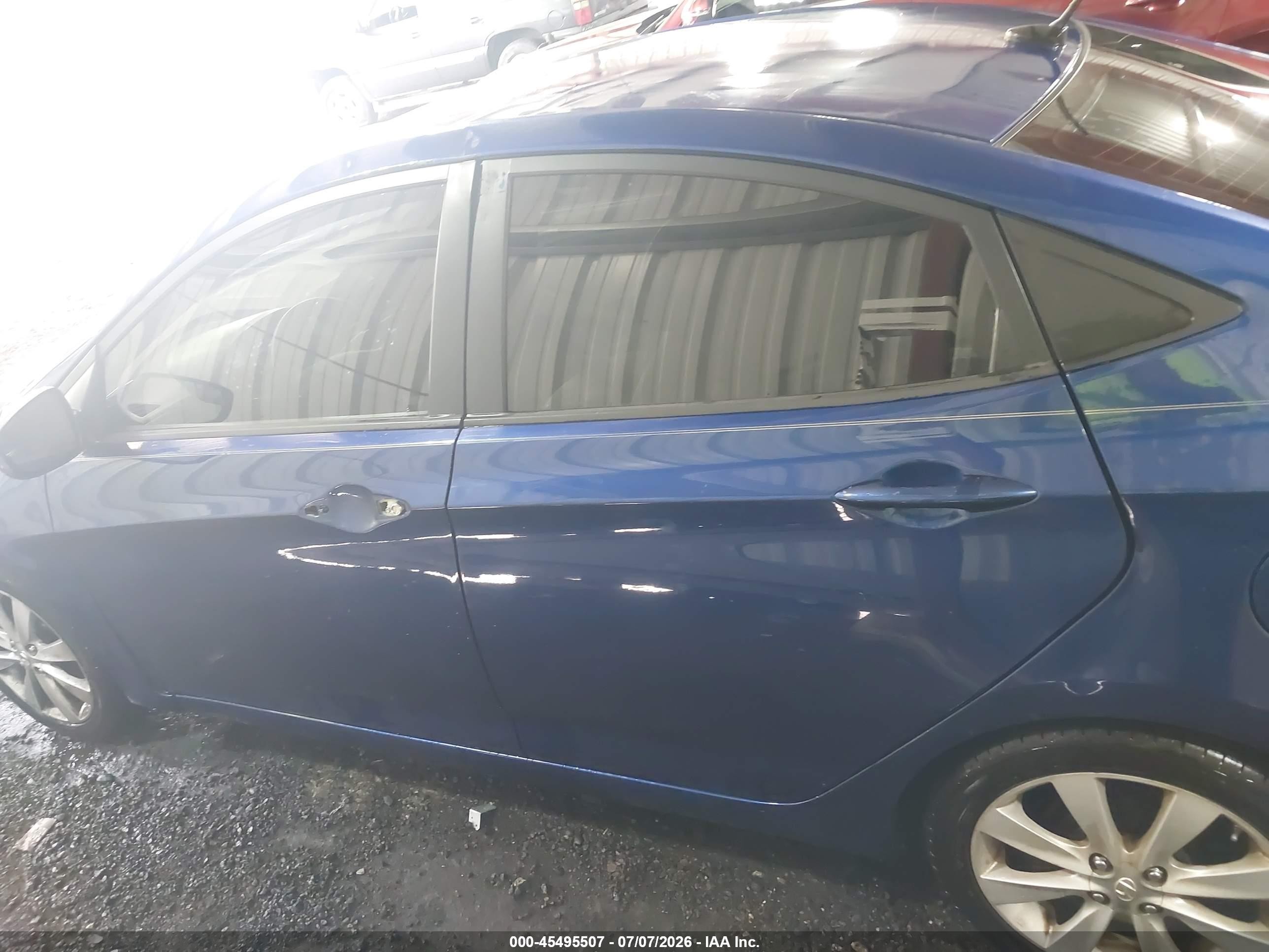 2015 Hyundai Accent Gls Blue vin: KMHCT4AE3FU808846