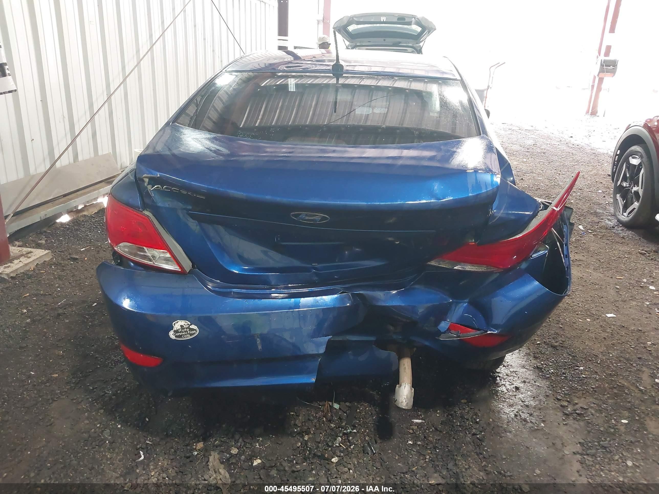 2015 Hyundai Accent Gls Blue vin: KMHCT4AE3FU808846