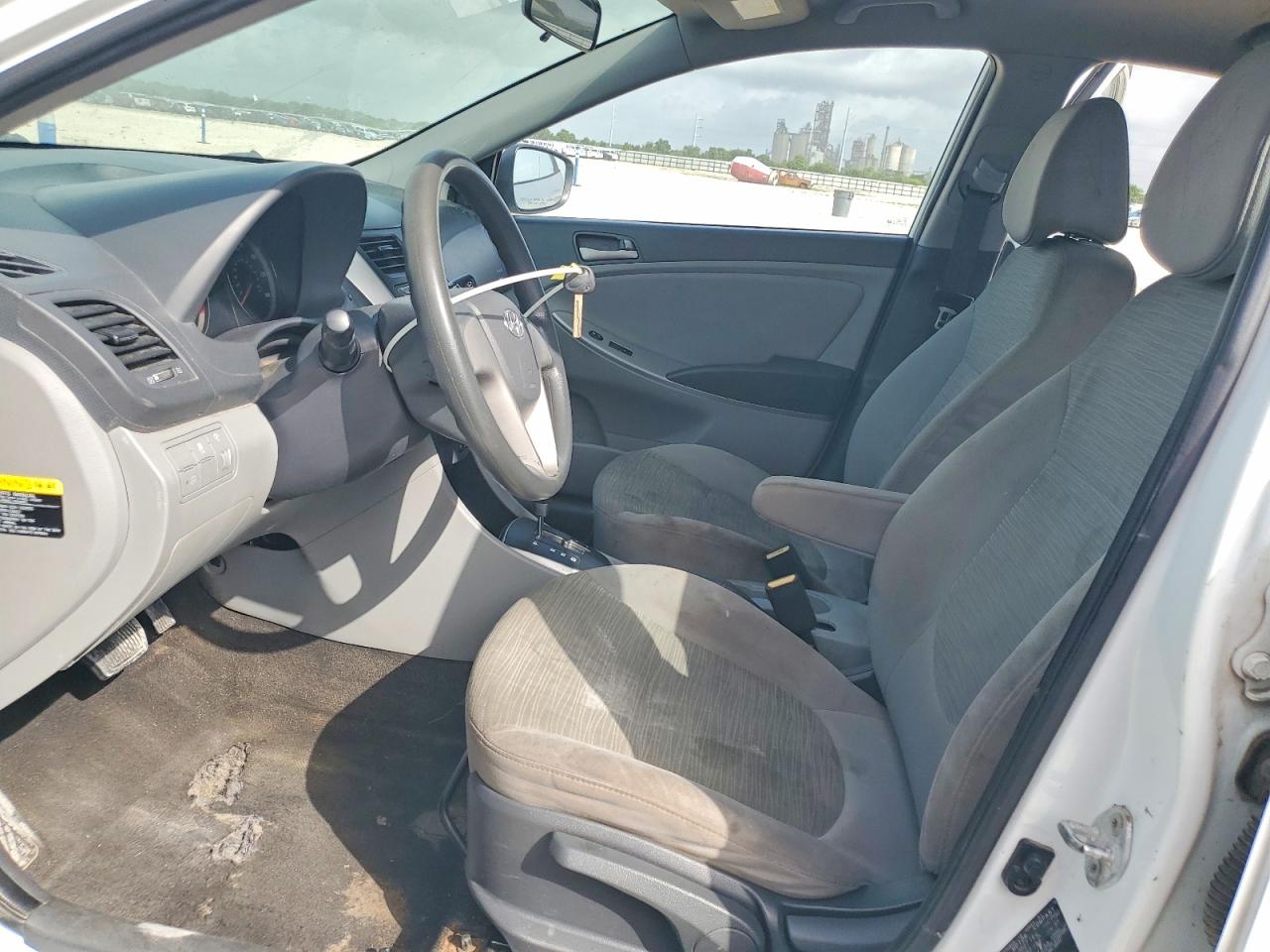 2015 Hyundai Accent Gls White vin: KMHCT4AE3FU817174