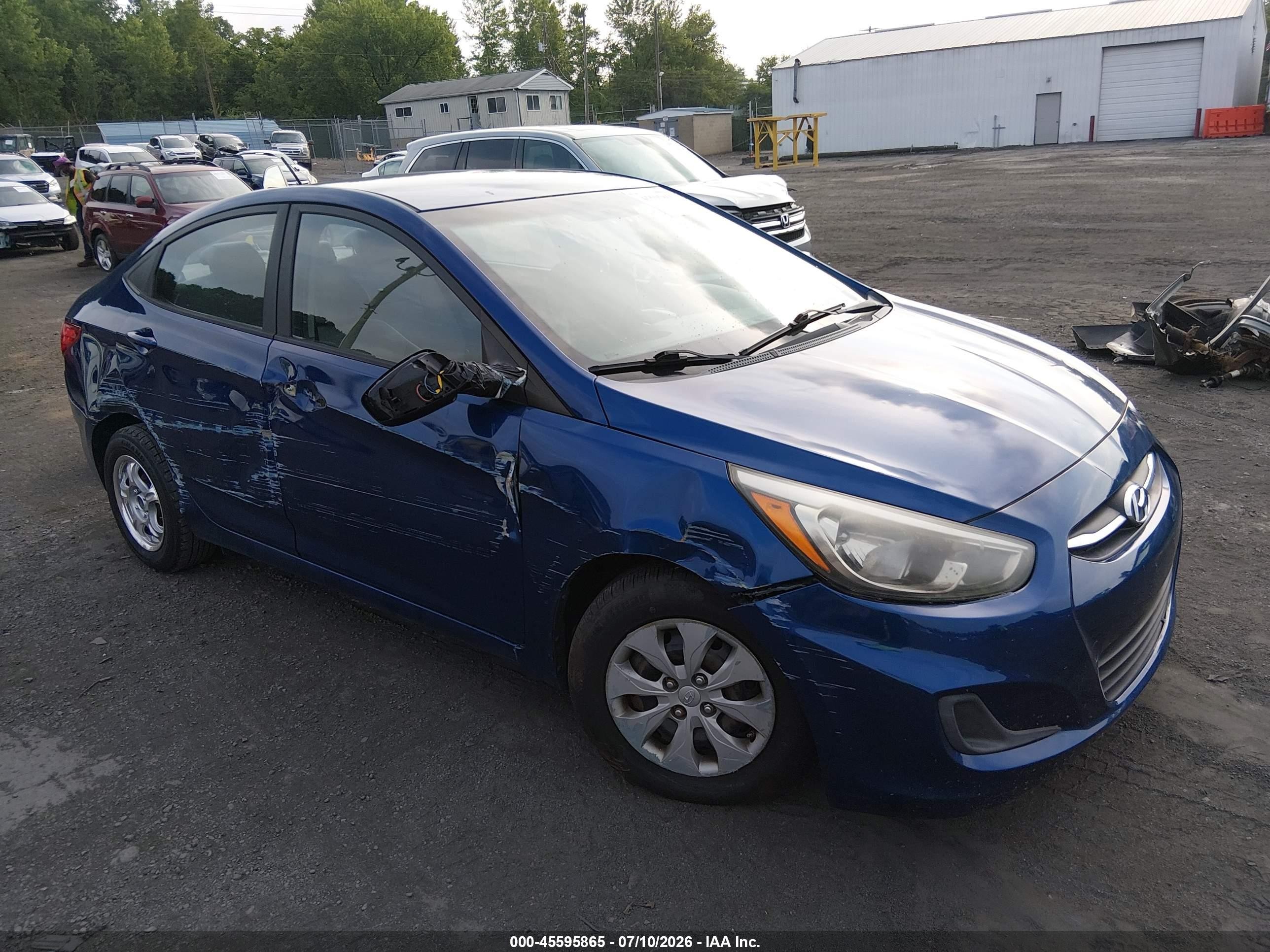 2015 Hyundai Accent Gls Blue vin: KMHCT4AE3FU825498