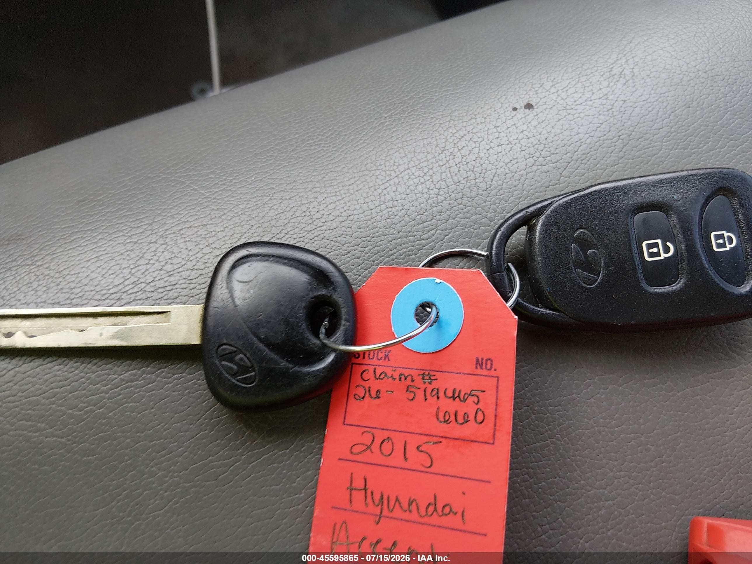 2015 Hyundai Accent Gls Blue vin: KMHCT4AE3FU825498