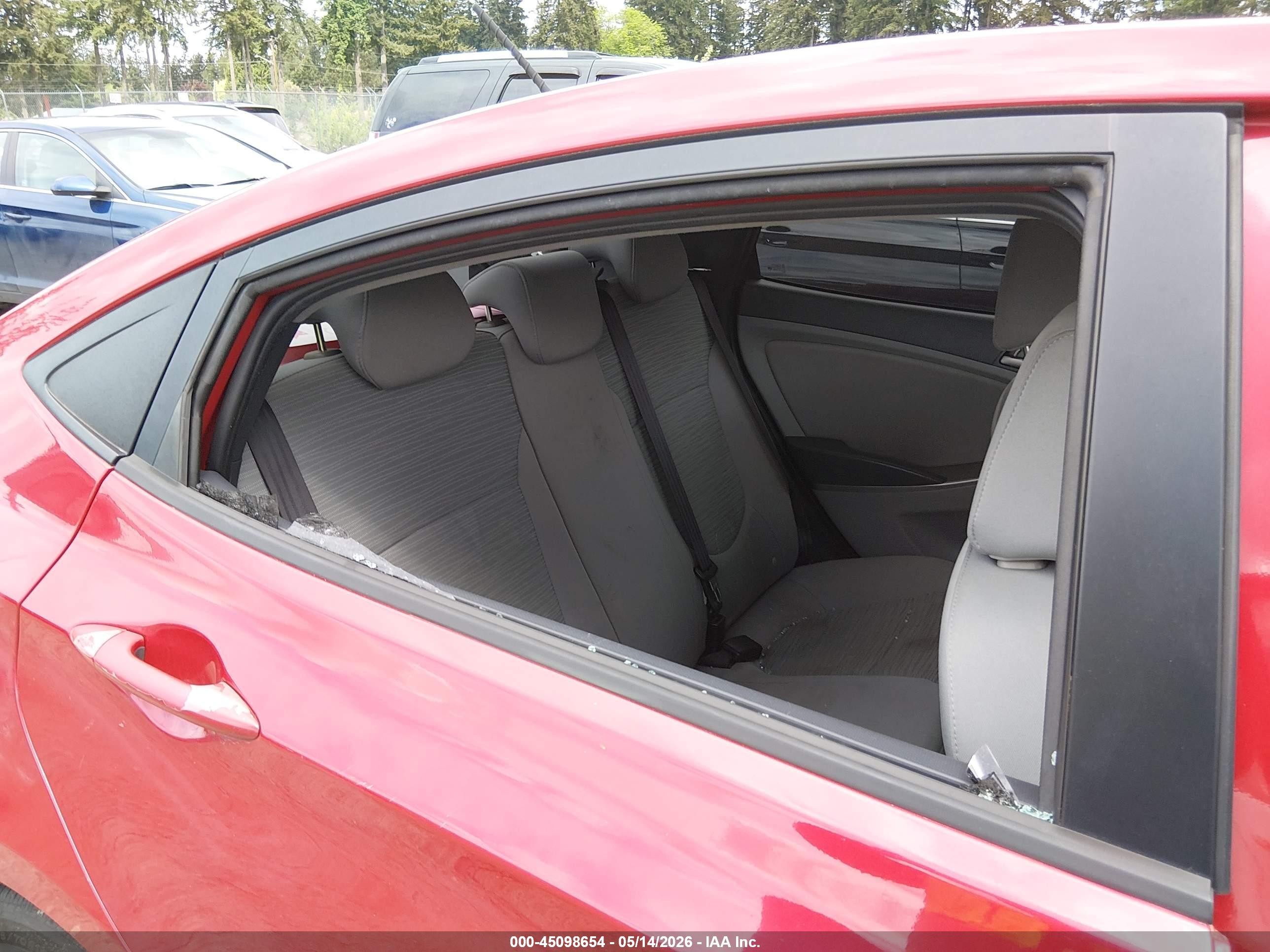 2015 Hyundai Accent Gls Burgundy vin: KMHCT4AE3FU863135