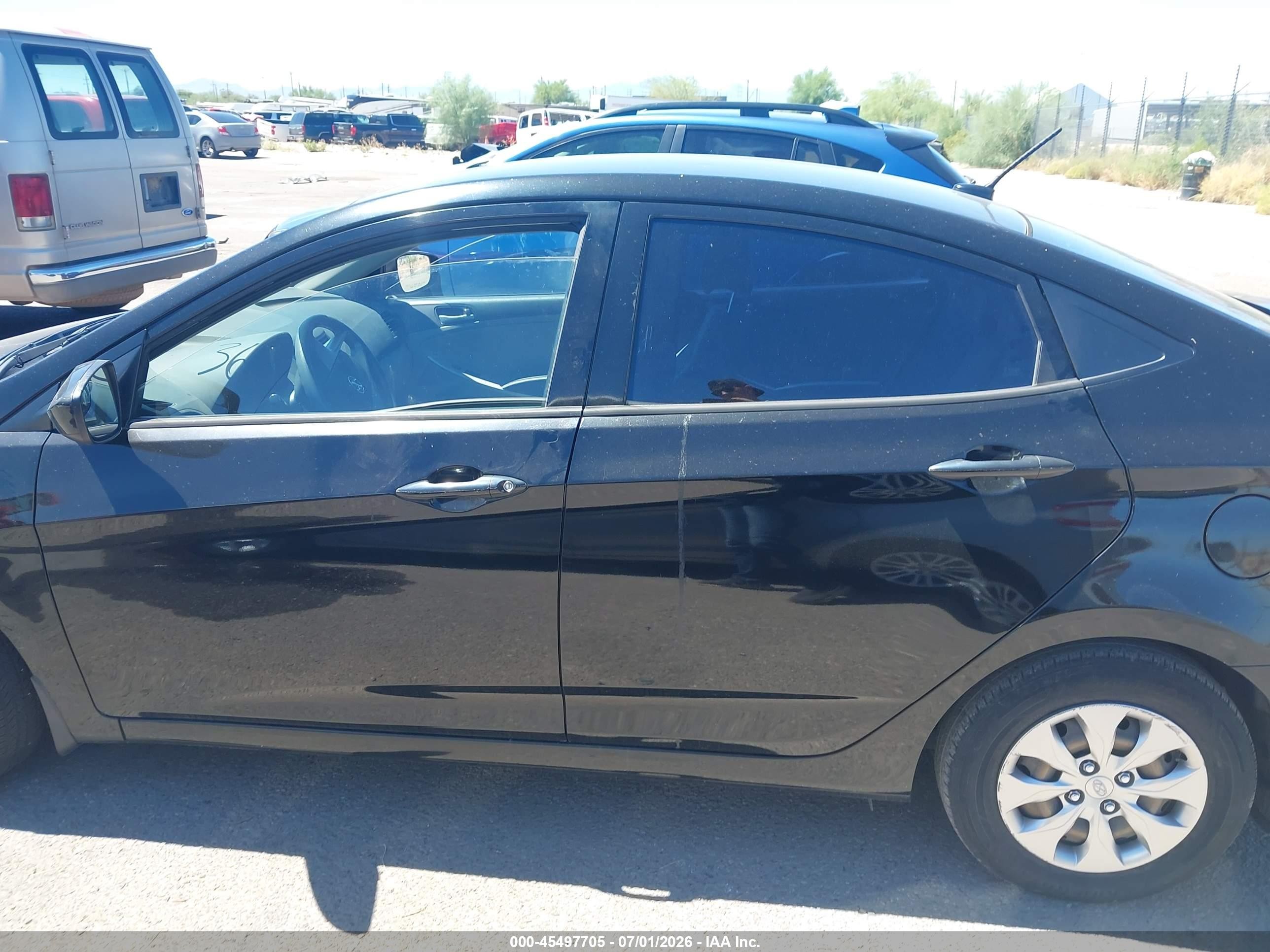 2015 Hyundai Accent Gls Black vin: KMHCT4AE3FU874006
