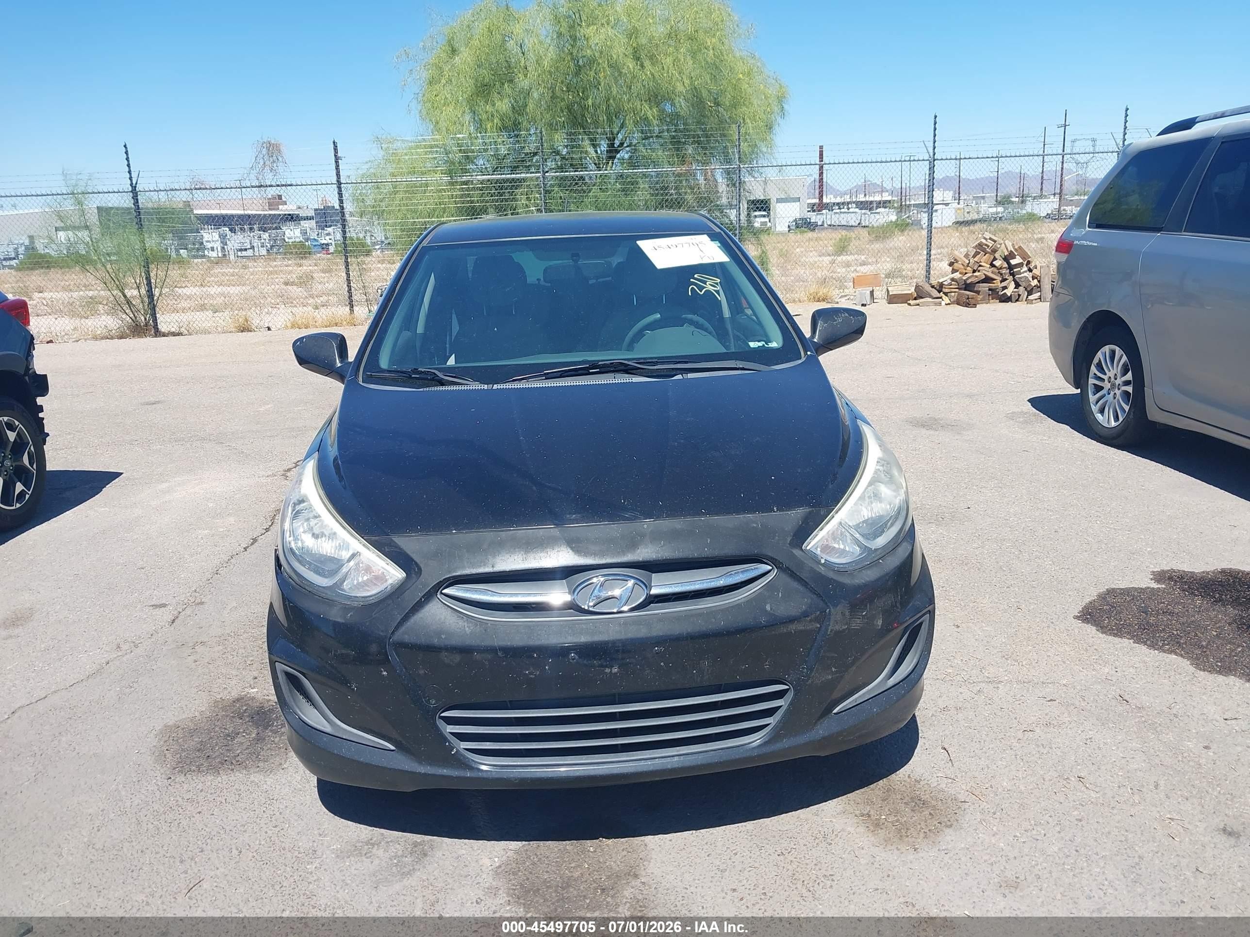 2015 Hyundai Accent Gls Black vin: KMHCT4AE3FU874006