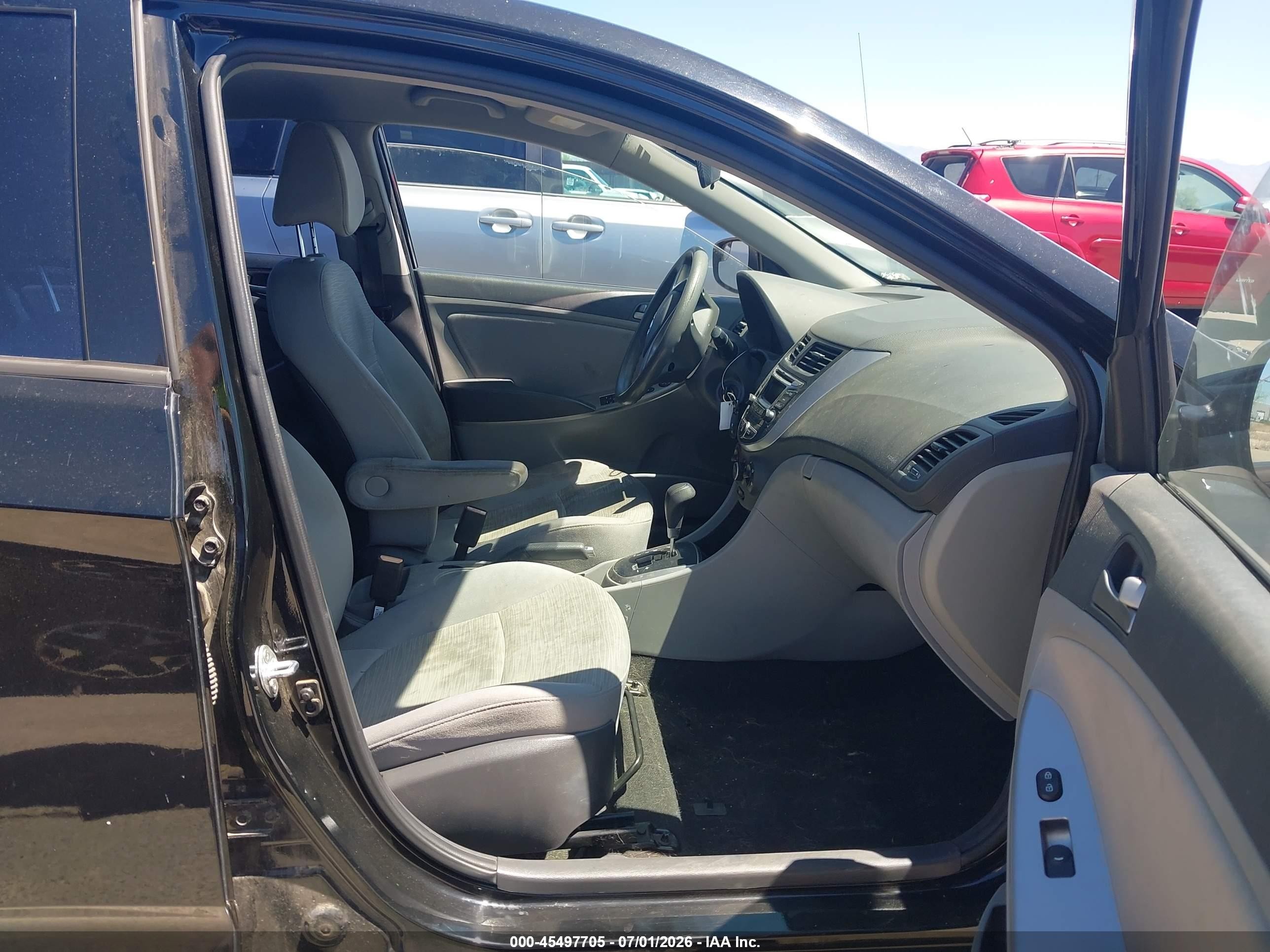 2015 Hyundai Accent Gls Black vin: KMHCT4AE3FU874006