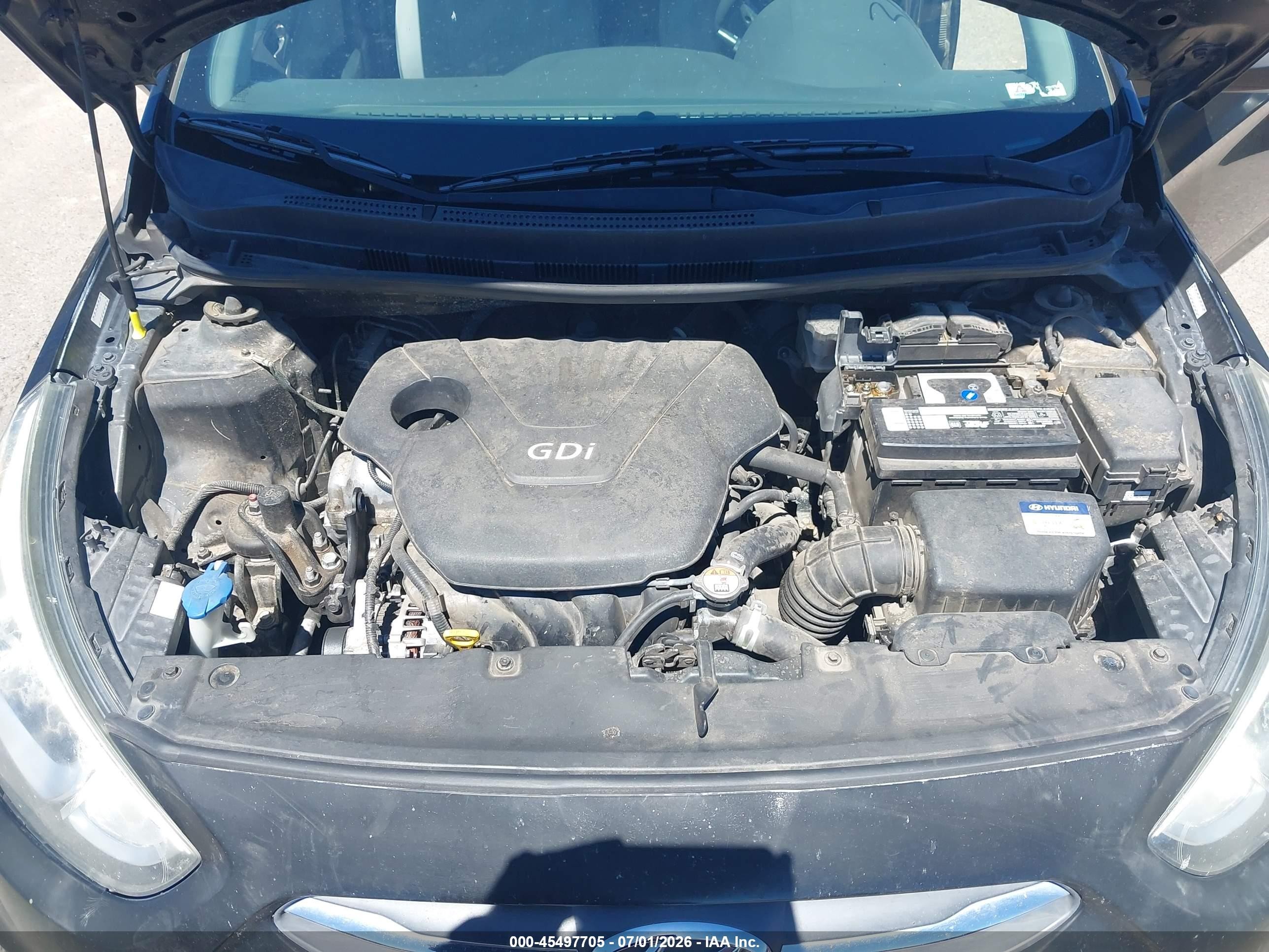 2015 Hyundai Accent Gls Black vin: KMHCT4AE3FU874006