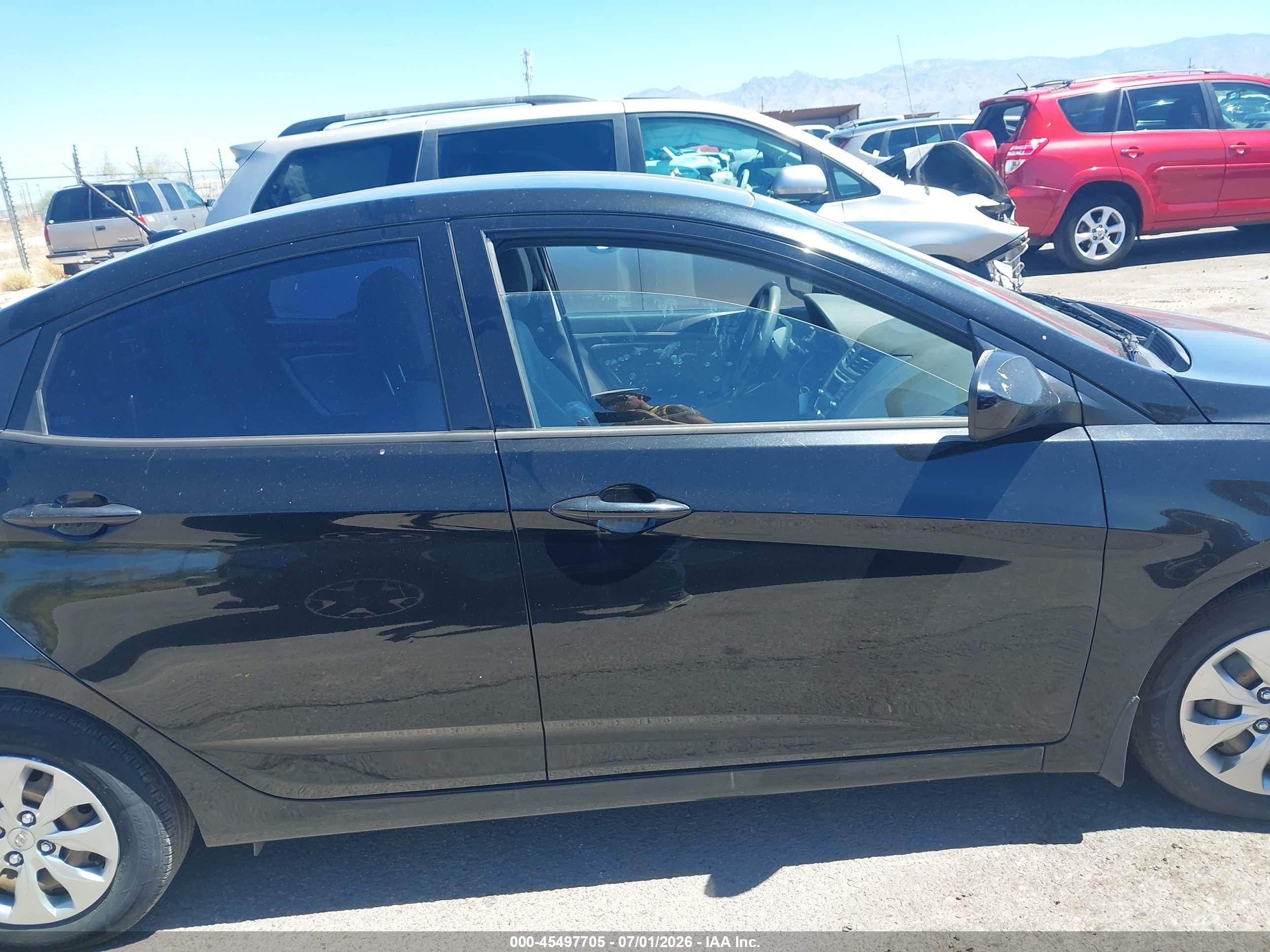 2015 Hyundai Accent Gls Black vin: KMHCT4AE3FU874006