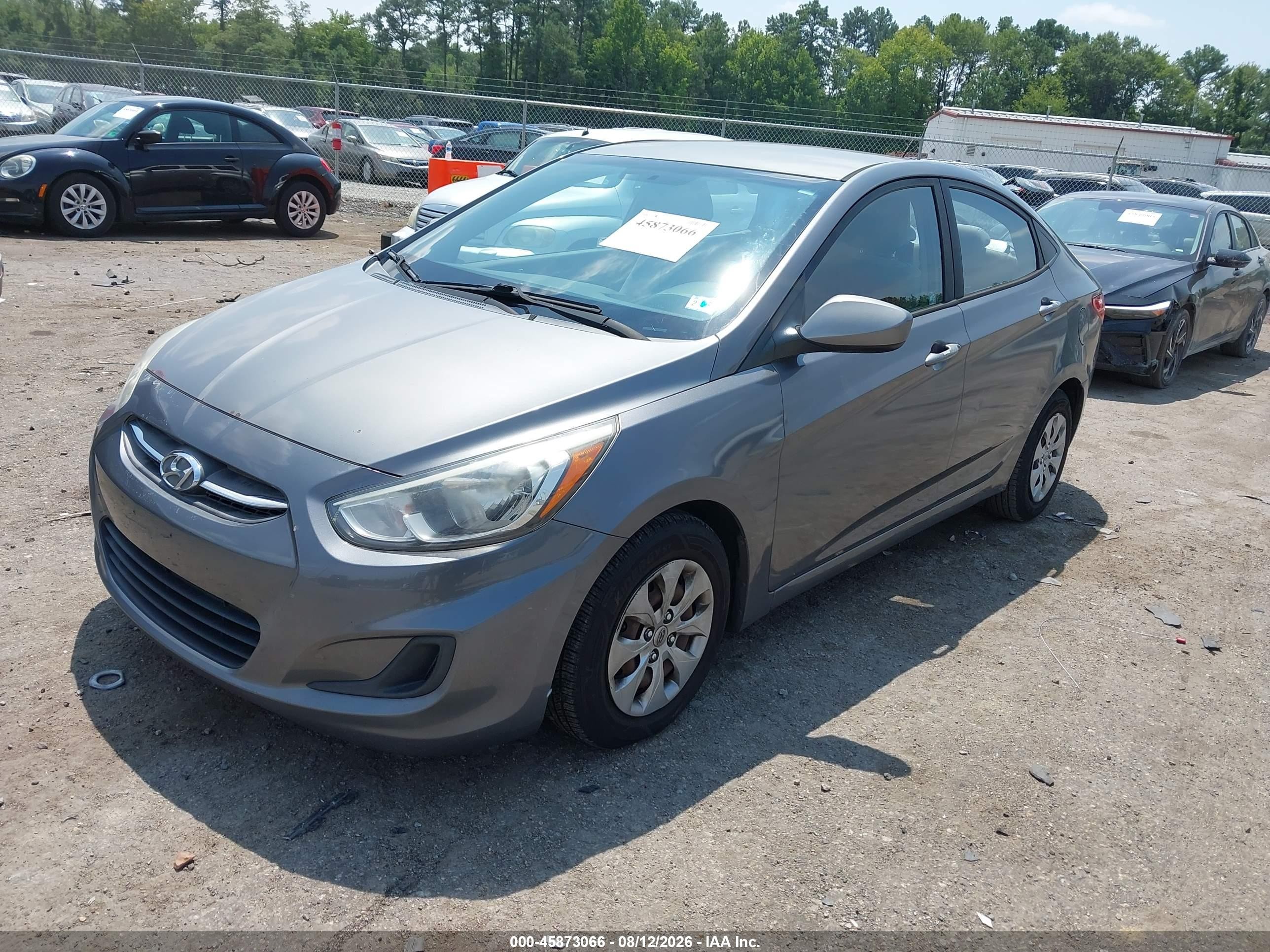 2015 Hyundai Accent Gls Серый vin: KMHCT4AE3FU898015