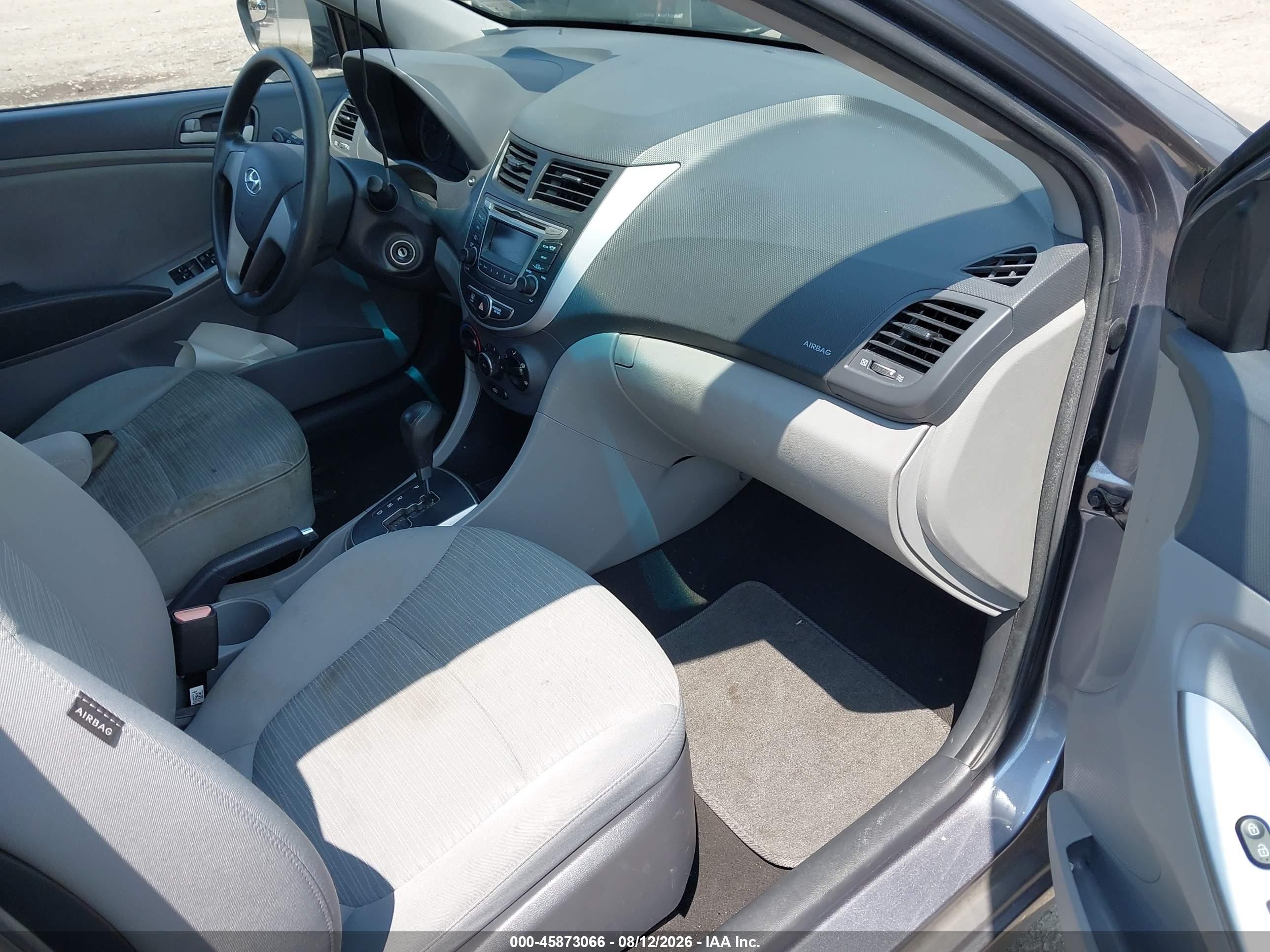 2015 Hyundai Accent Gls Серый vin: KMHCT4AE3FU898015
