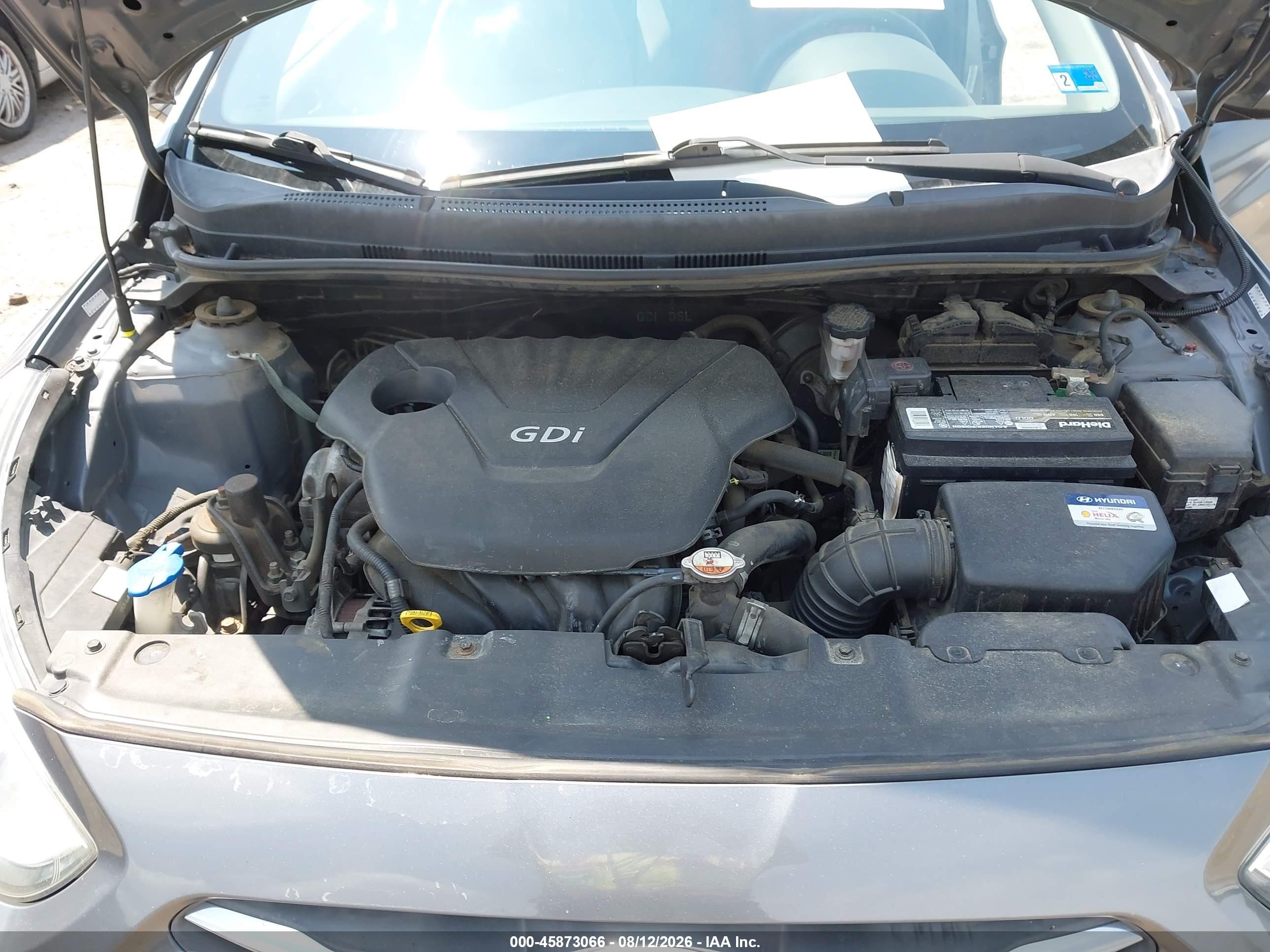 2015 Hyundai Accent Gls Серый vin: KMHCT4AE3FU898015