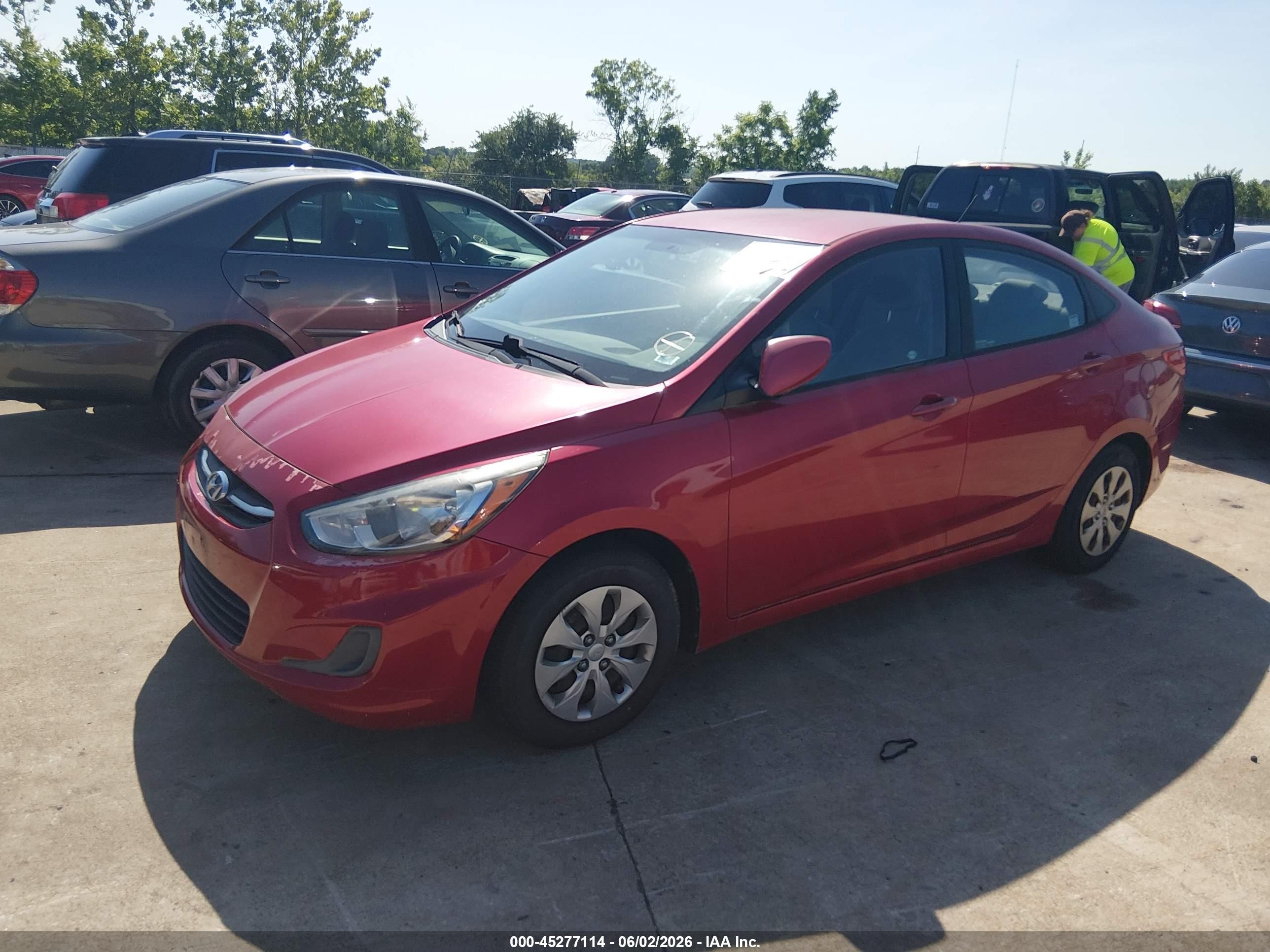 2015 Hyundai Accent Gls Red vin: KMHCT4AE3FU911331