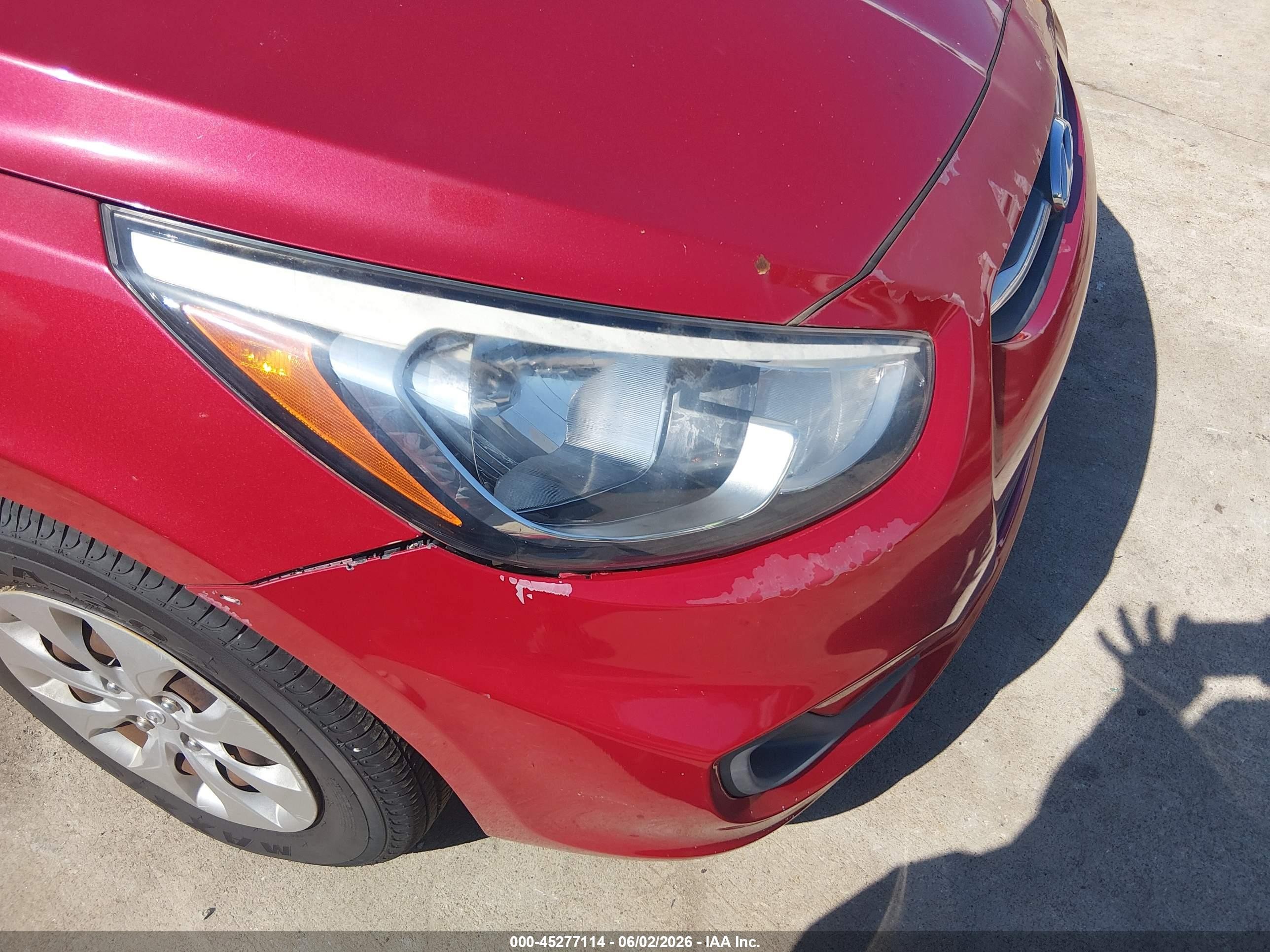 2015 Hyundai Accent Gls Red vin: KMHCT4AE3FU911331
