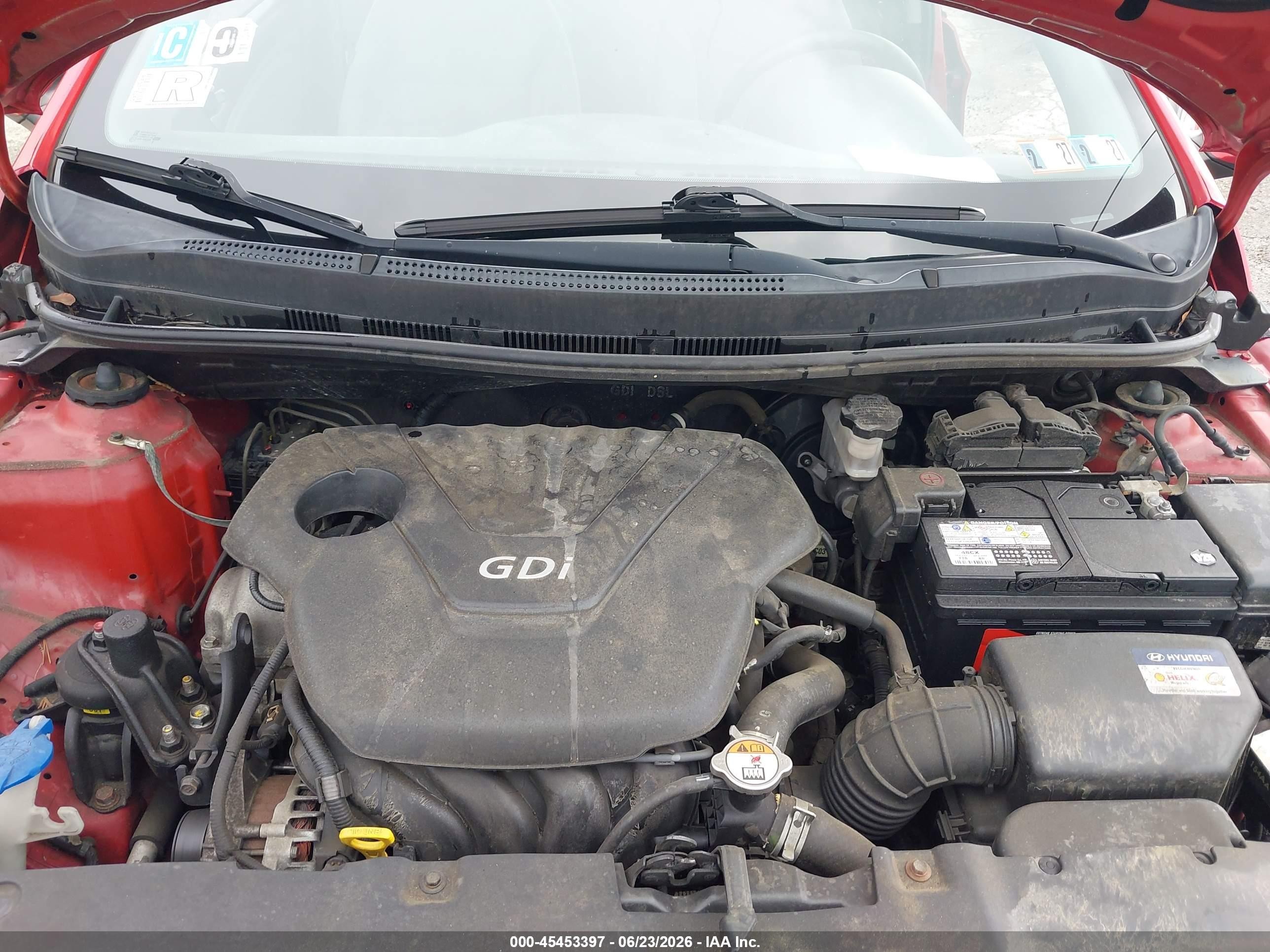 2015 Hyundai Accent Gls Red vin: KMHCT4AE3FU917792