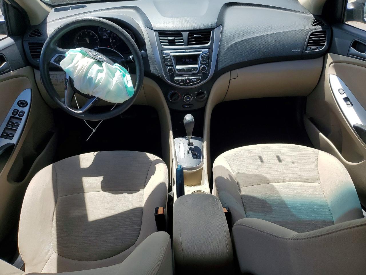 2015 Hyundai Accent Gls White vin: KMHCT4AE3FU927433