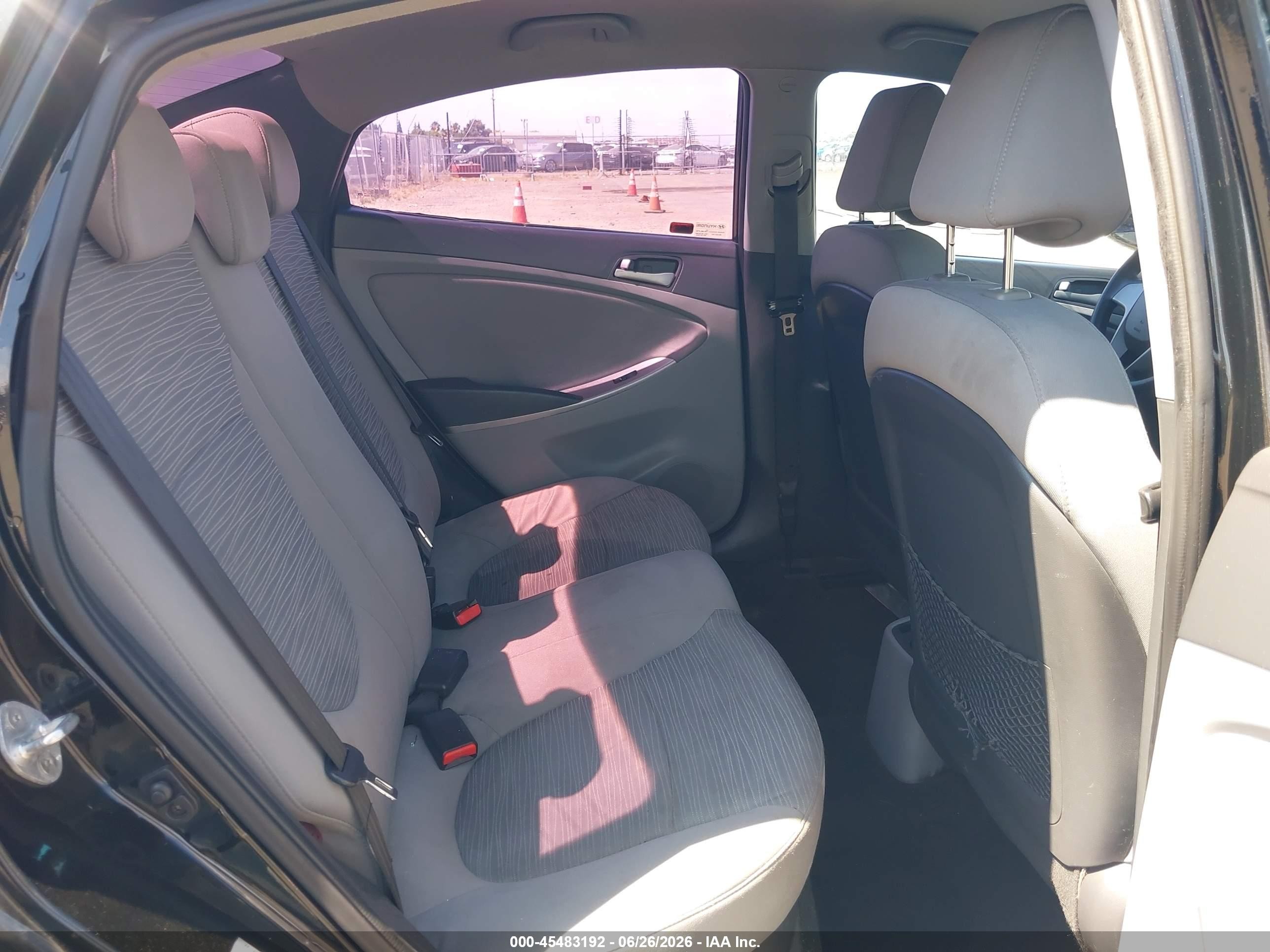 2015 Hyundai Accent Gls Black vin: KMHCT4AE3FU935614
