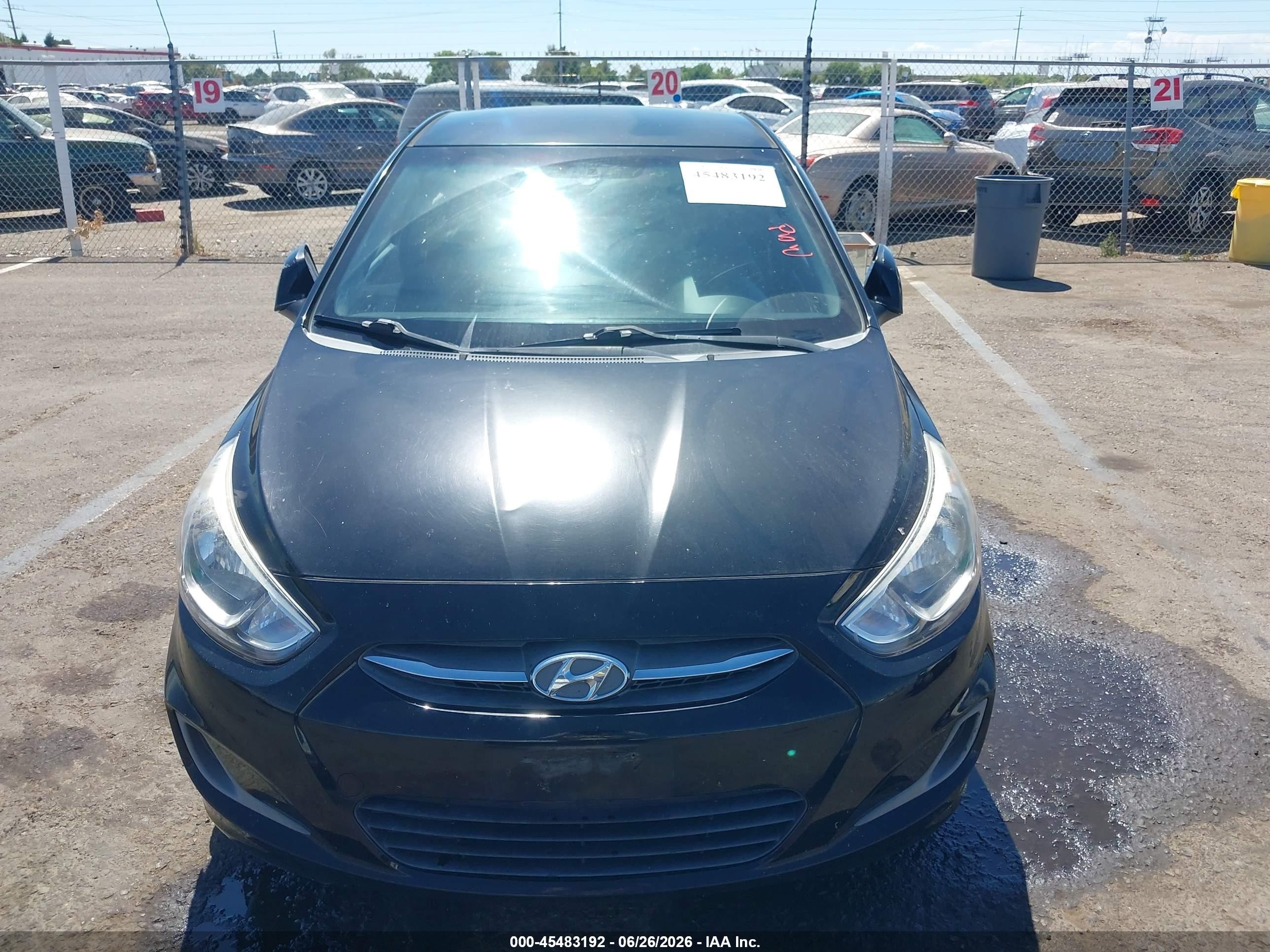 2015 Hyundai Accent Gls Black vin: KMHCT4AE3FU935614
