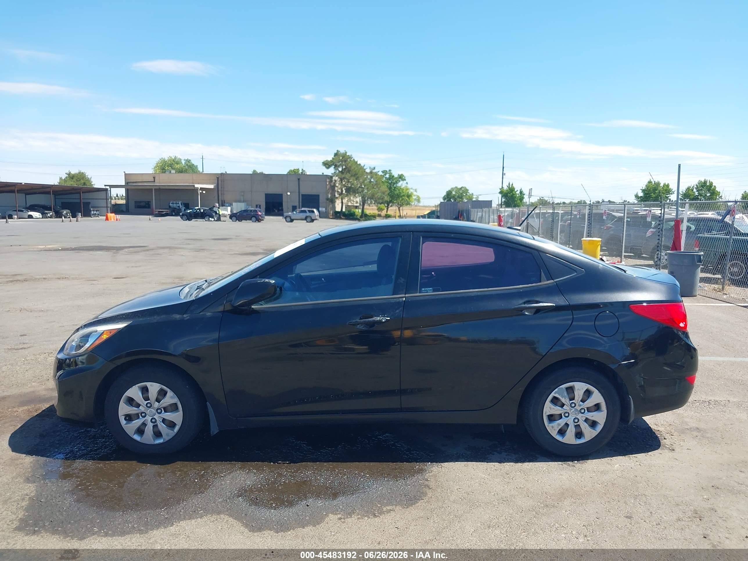 2015 Hyundai Accent Gls Black vin: KMHCT4AE3FU935614