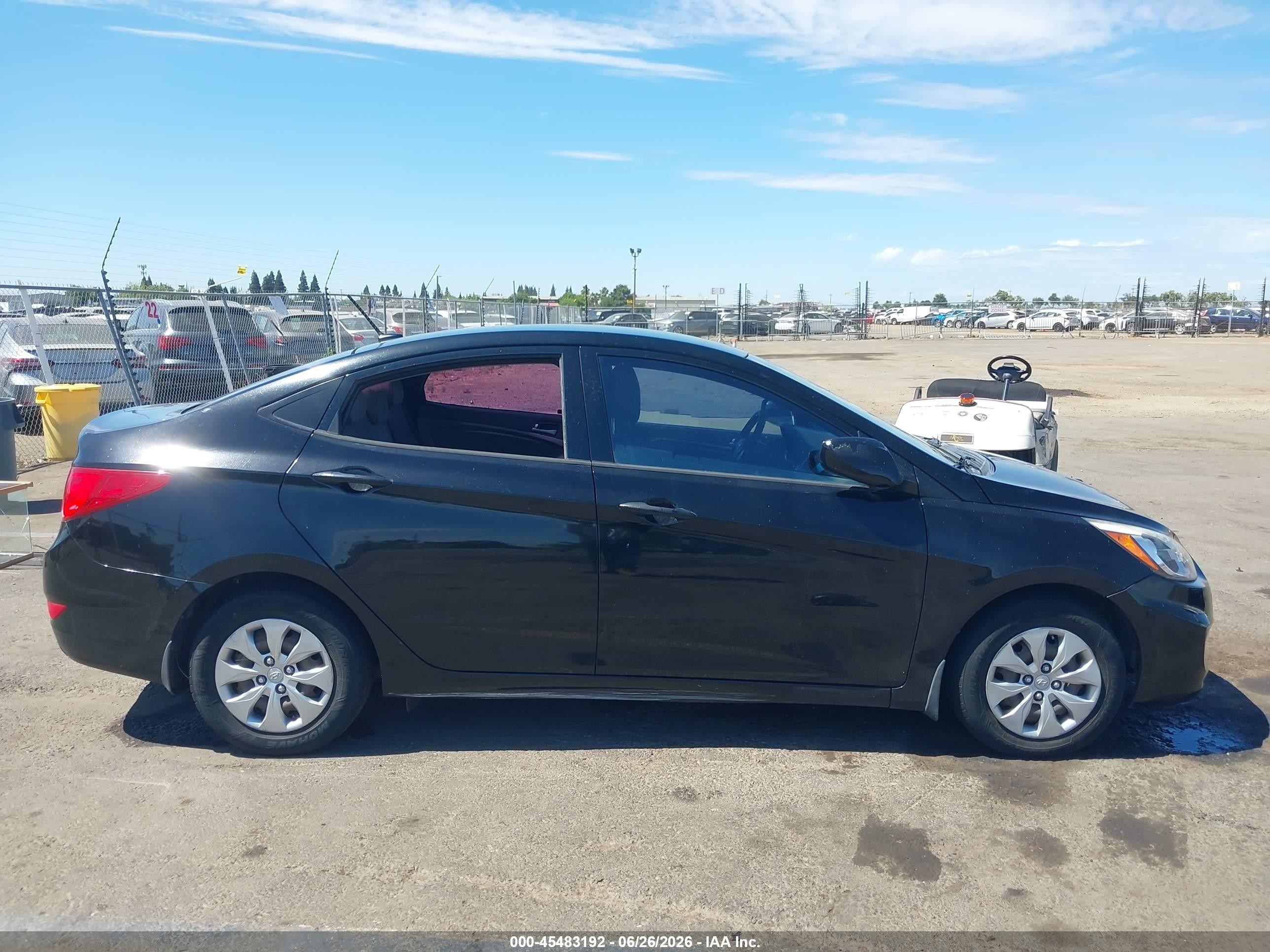 2015 Hyundai Accent Gls Black vin: KMHCT4AE3FU935614